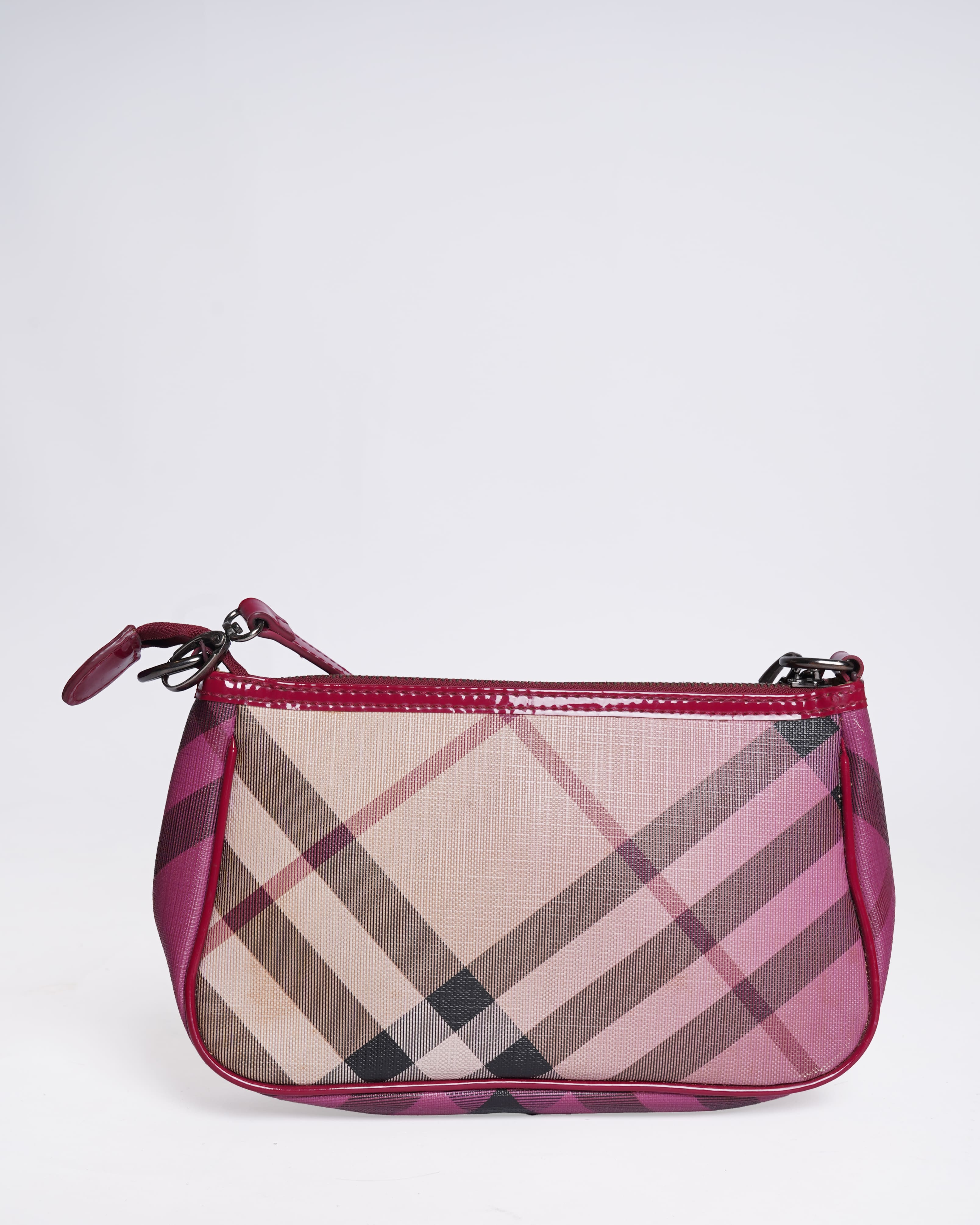 Burberry Supernova Check Pochette Gradient Pink