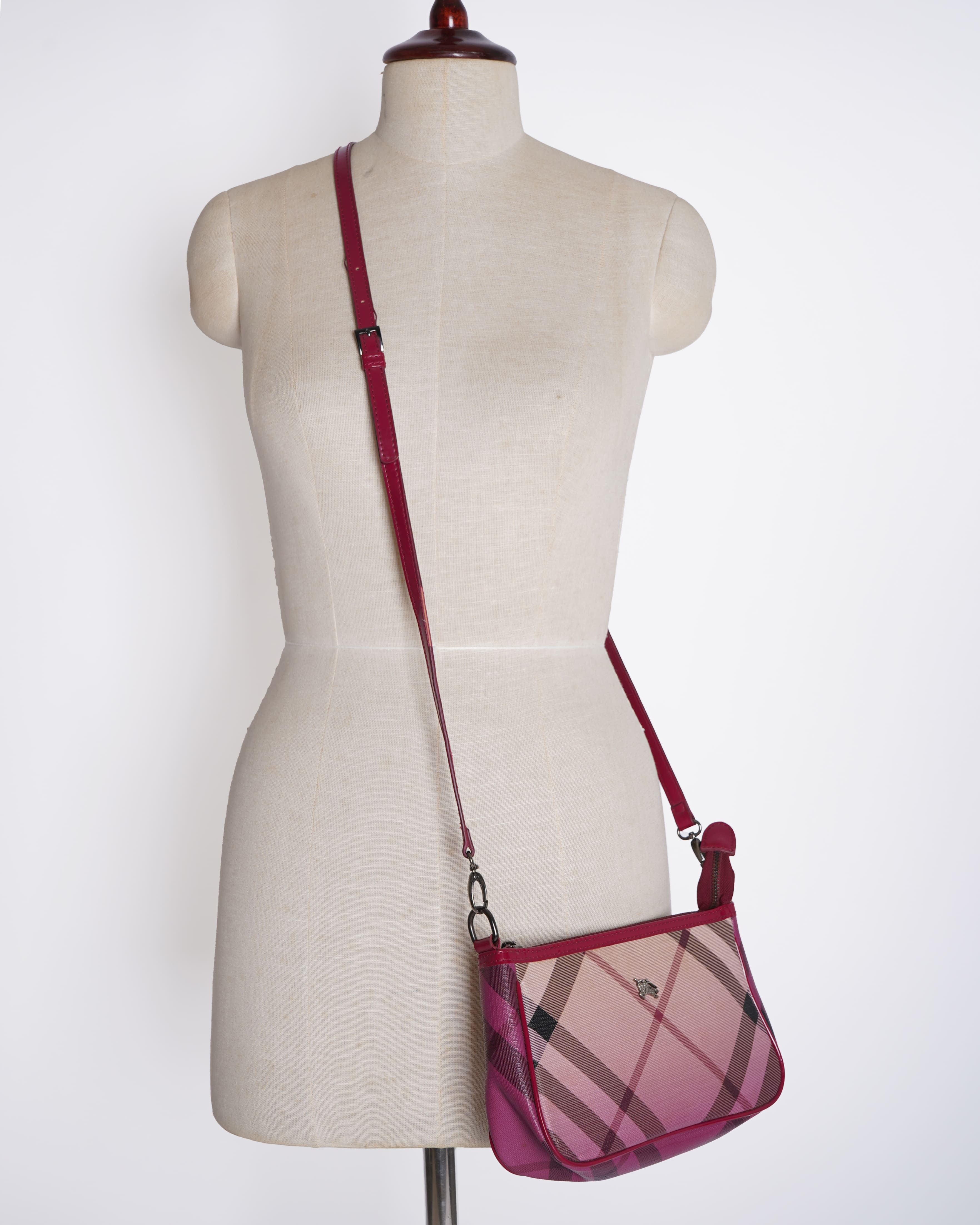 Burberry Supernova Check Pochette Gradient Pink