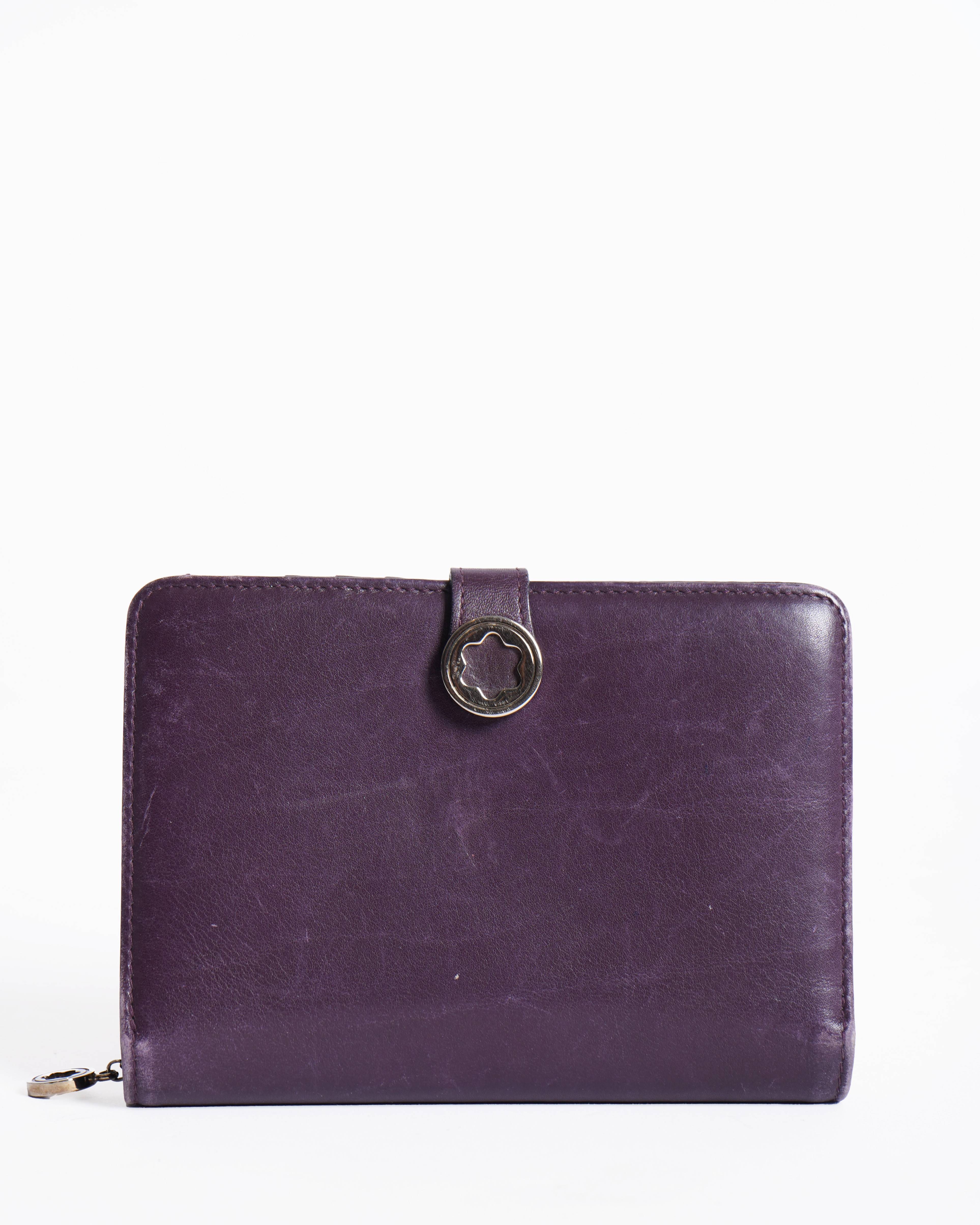 Montblanc Wallet In Purple