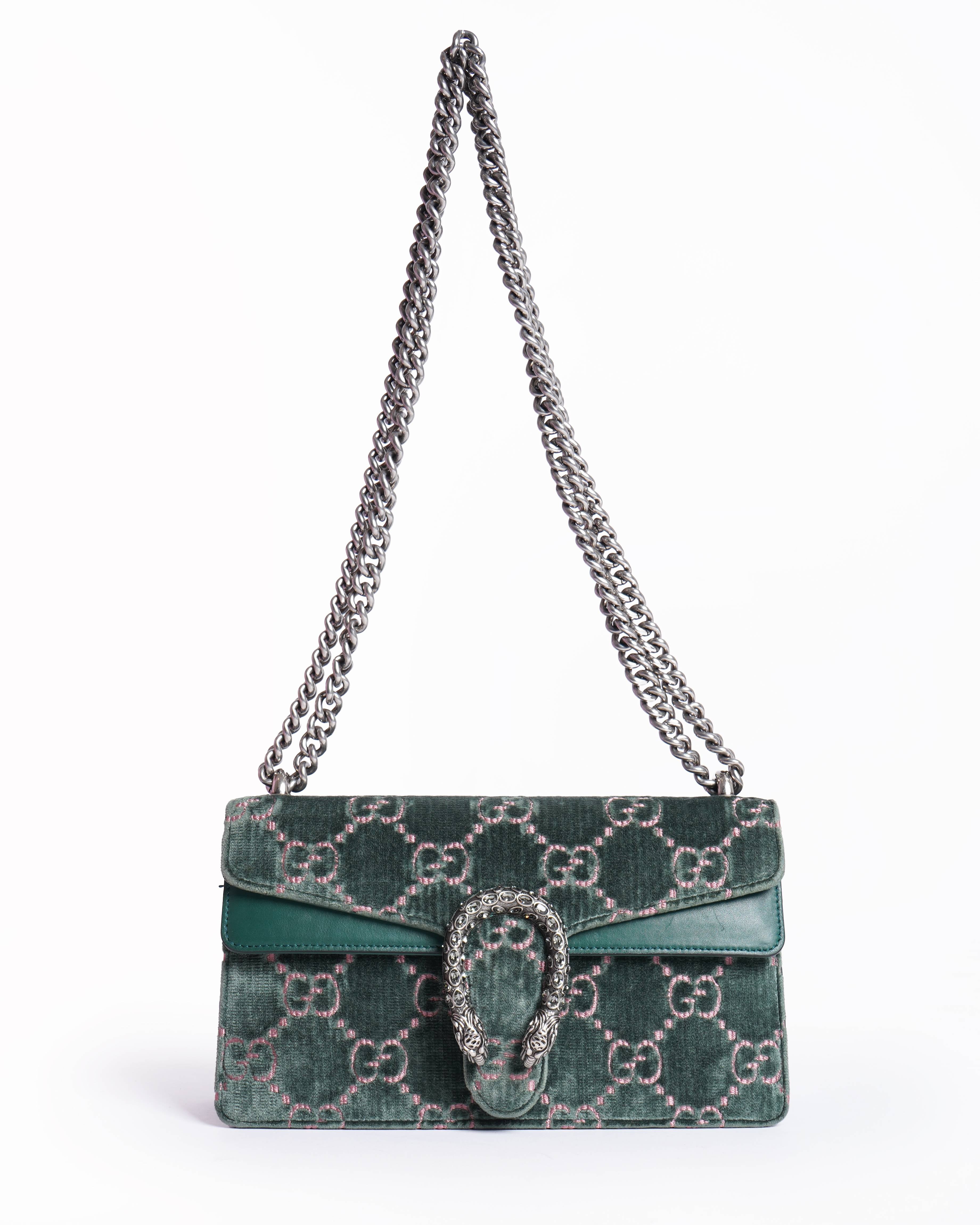 Gucci gg dionysus velvet supermini bag
