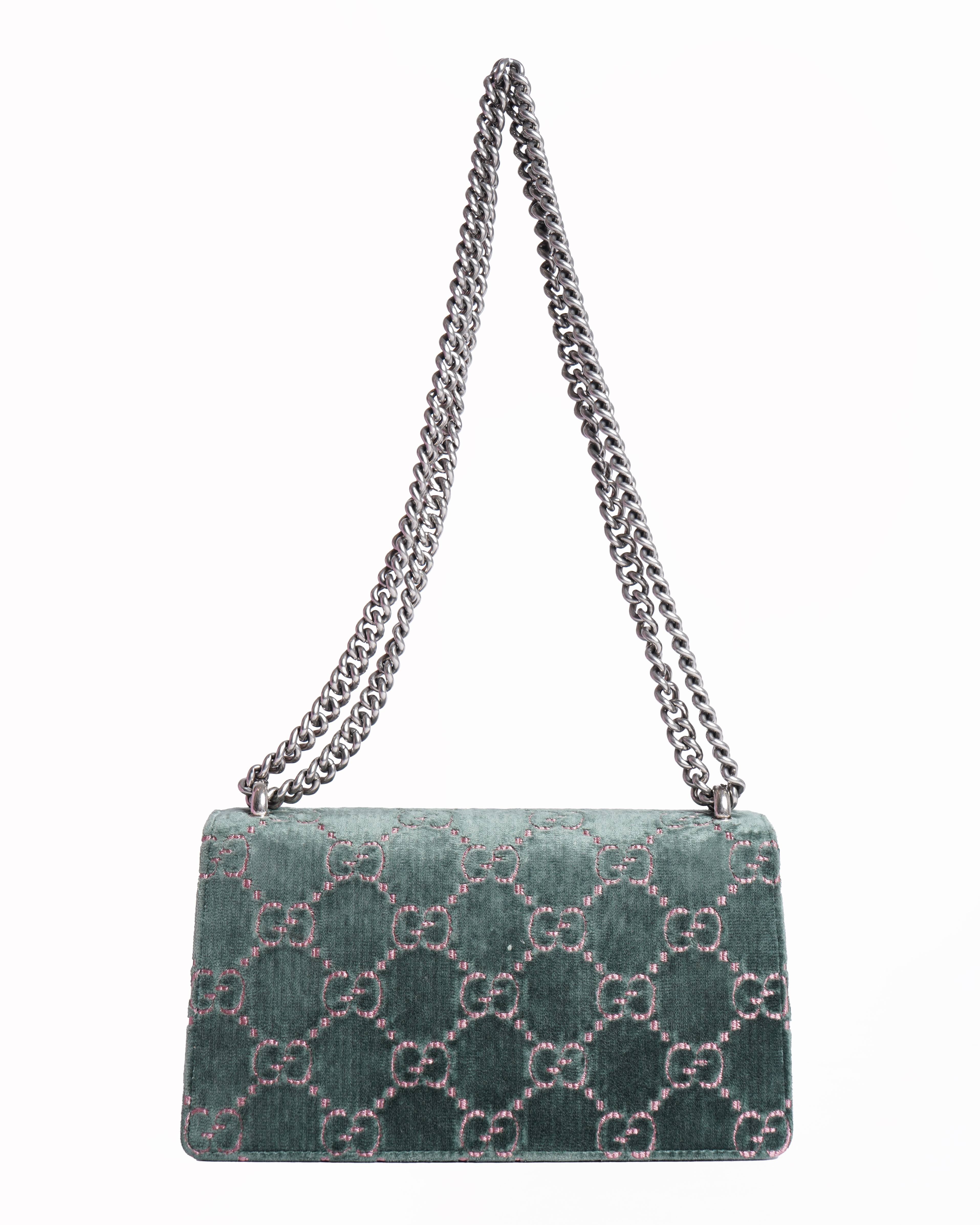 Gucci gg dionysus velvet supermini bag