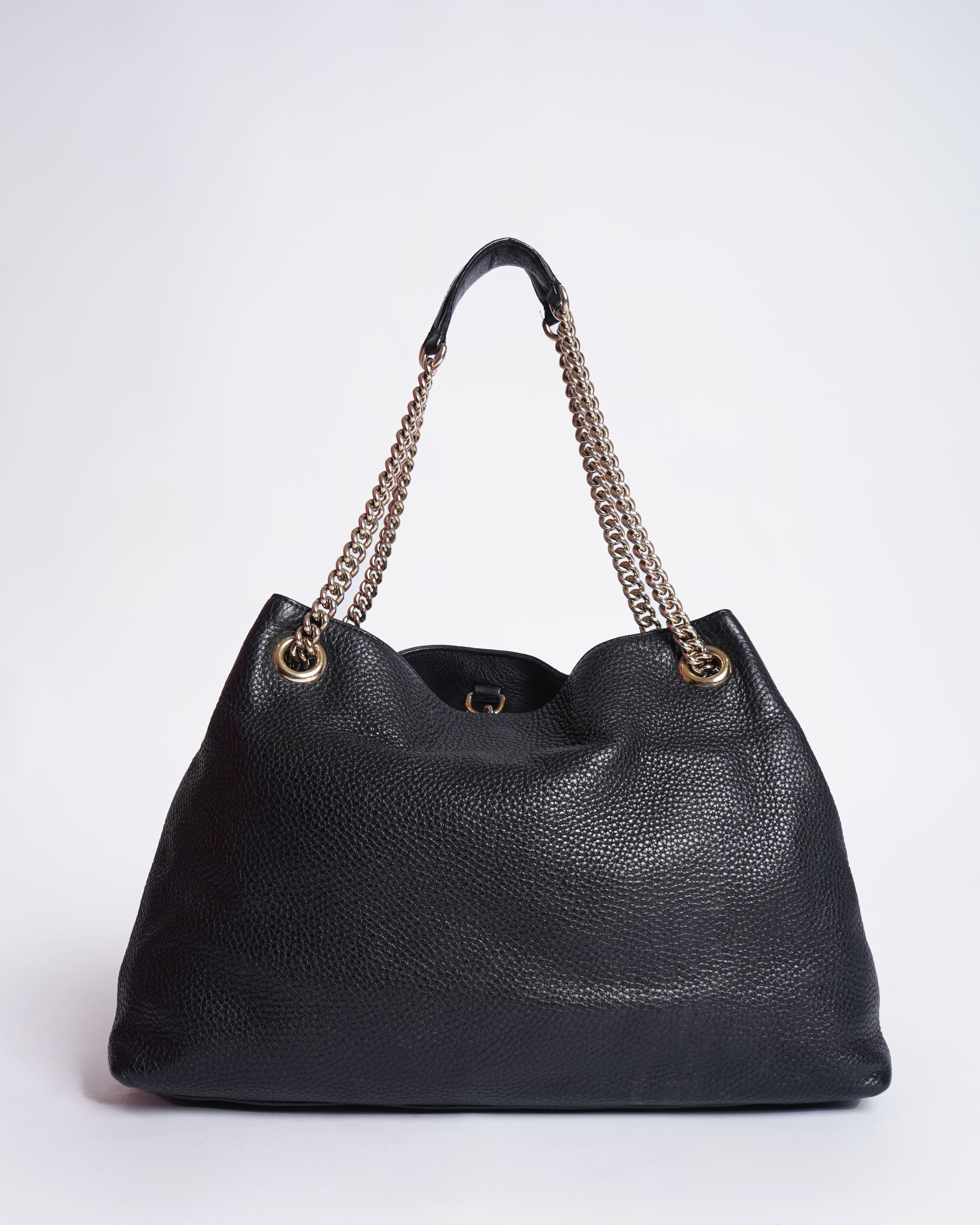 Gucci Old Rose Leather Soho Tote Bag