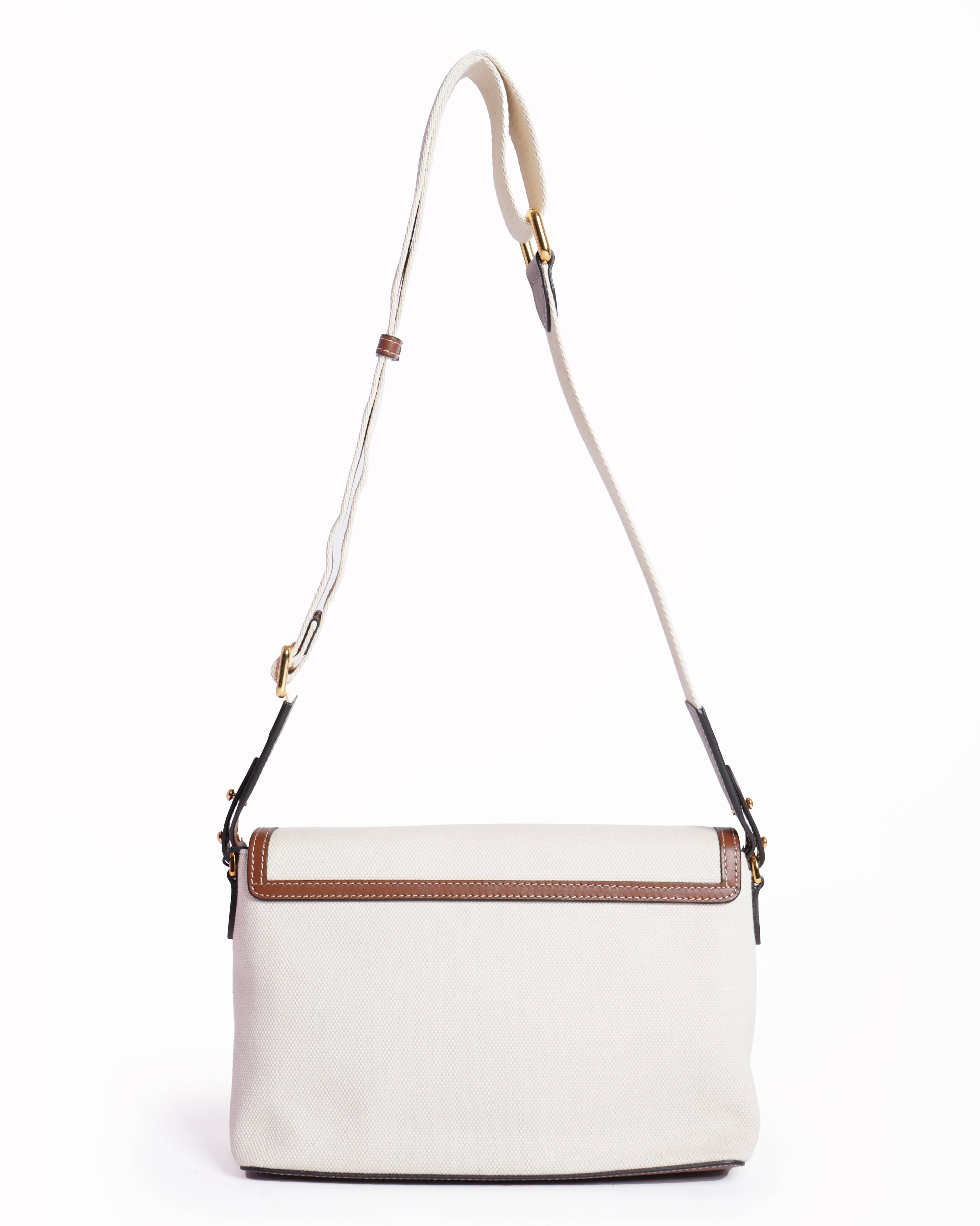 New Burberry Horseferry print canvas note crossbody bag