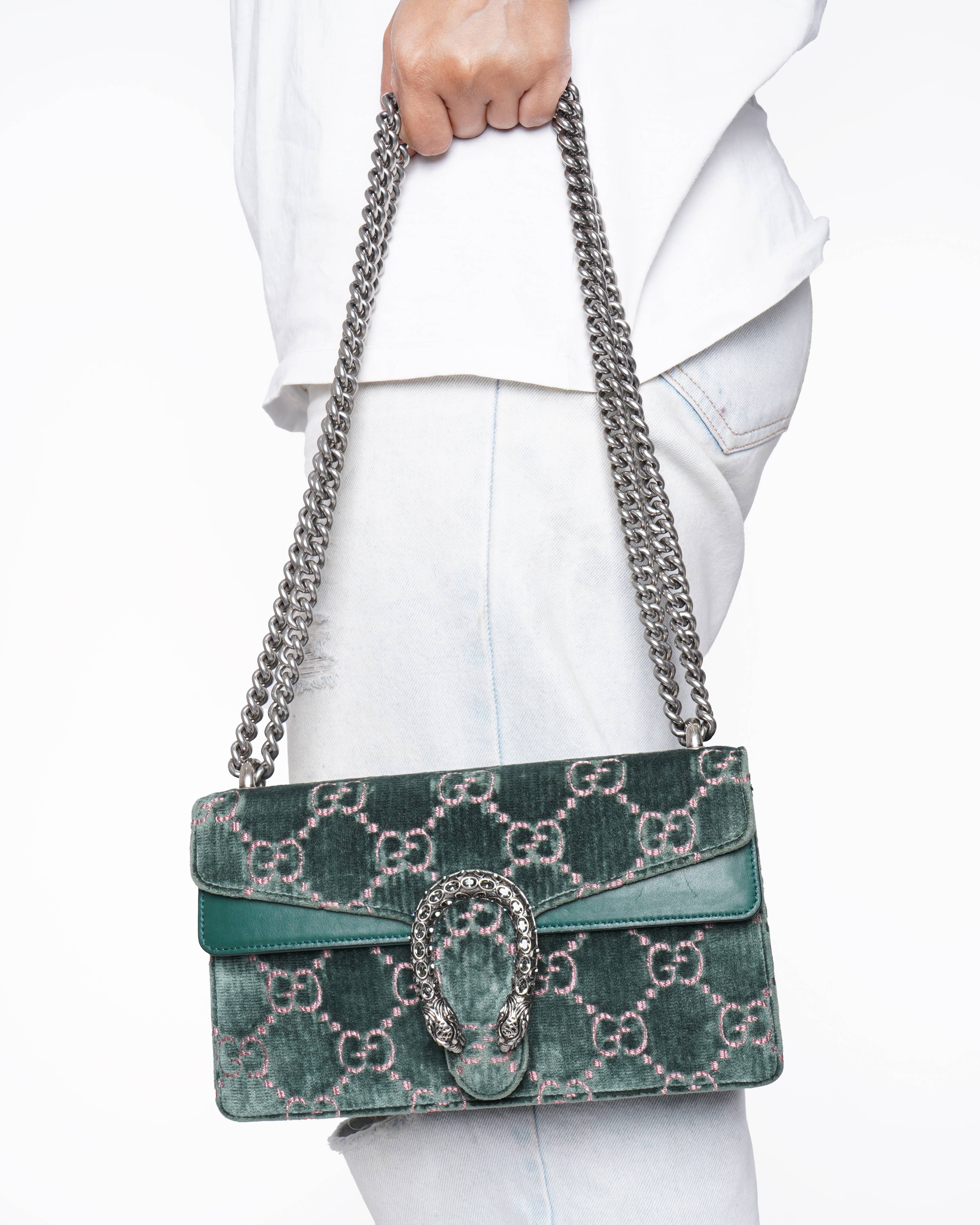 Gucci gg dionysus velvet supermini bag