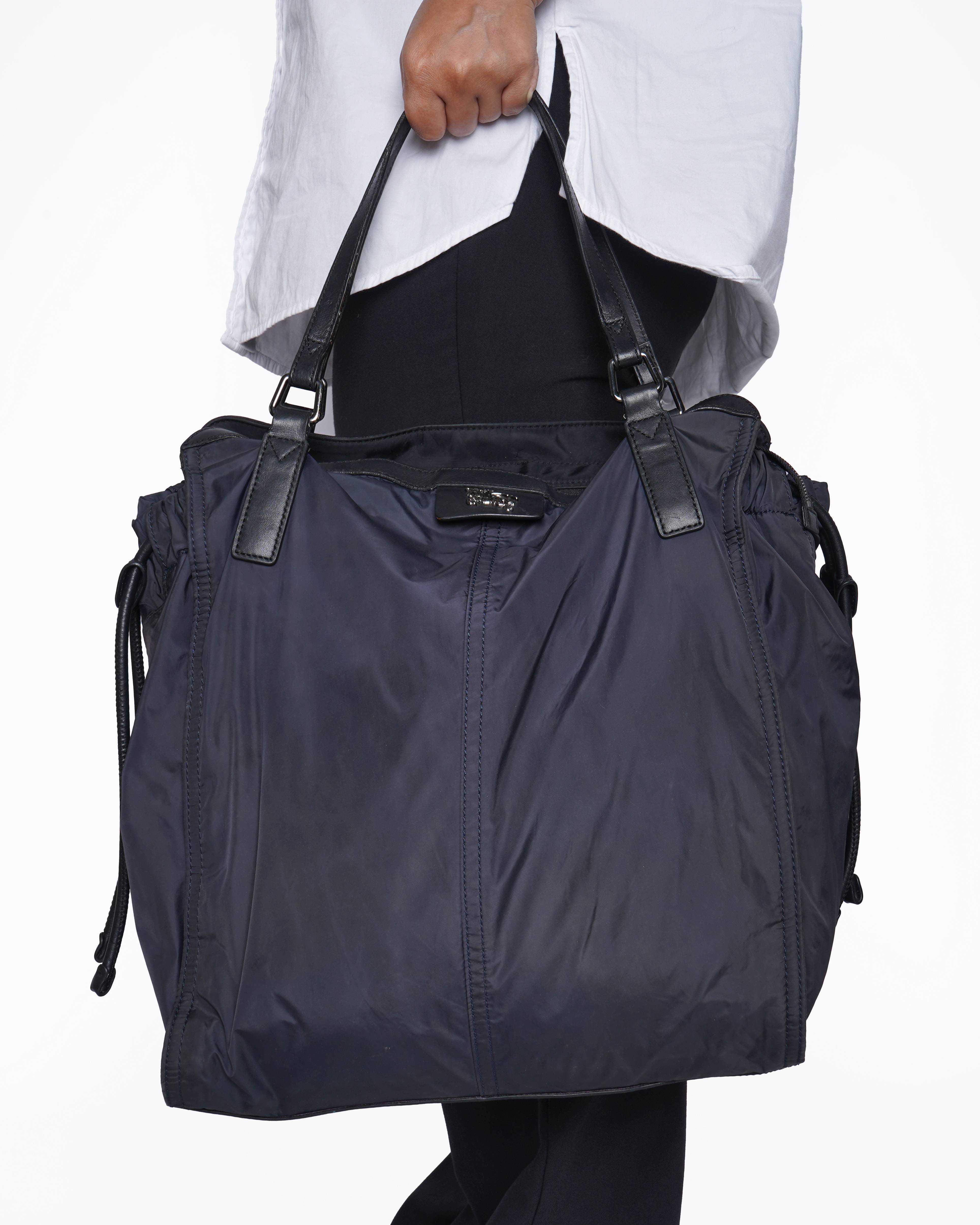 Burberry black tote bag