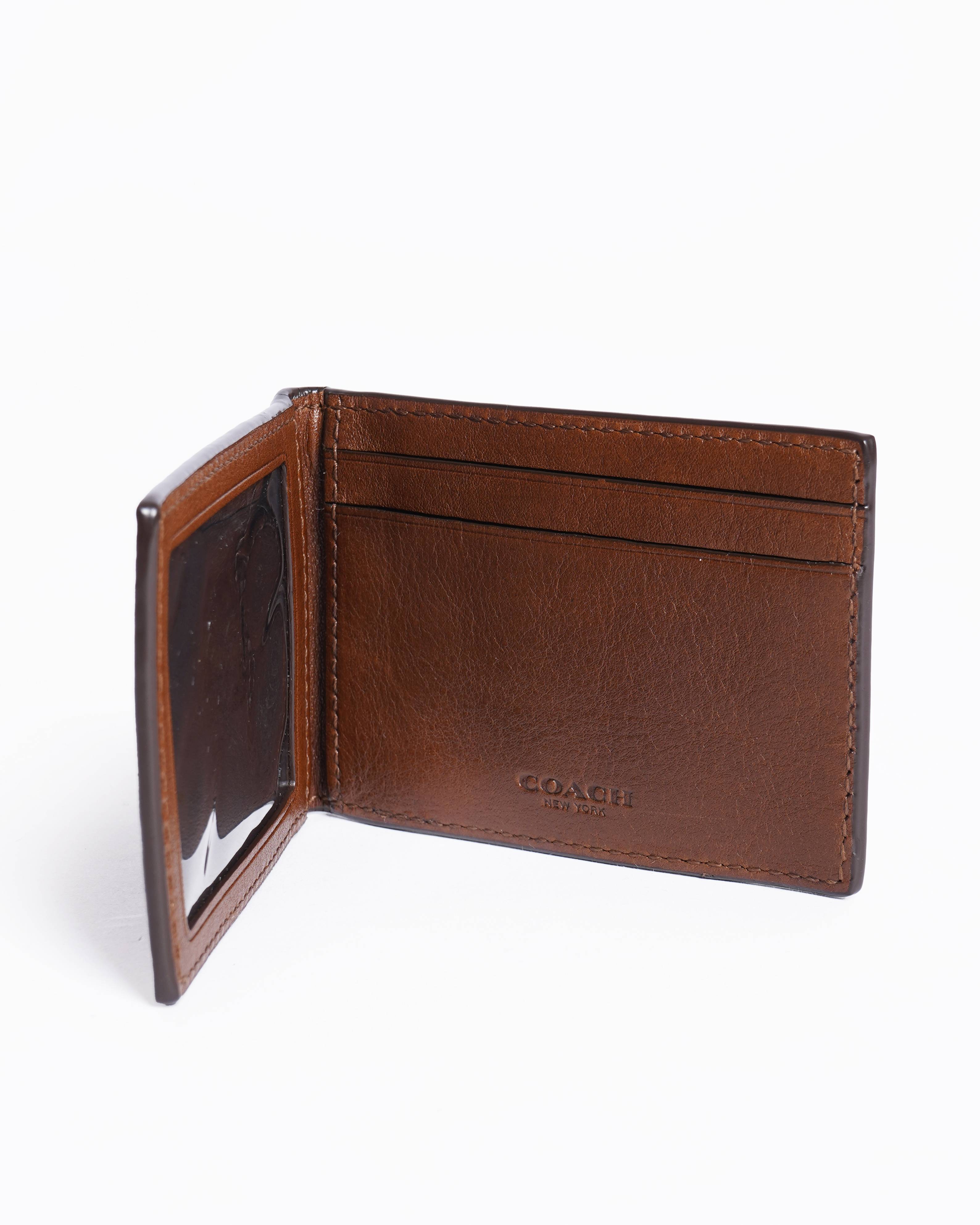Coach Card holder Brown leather