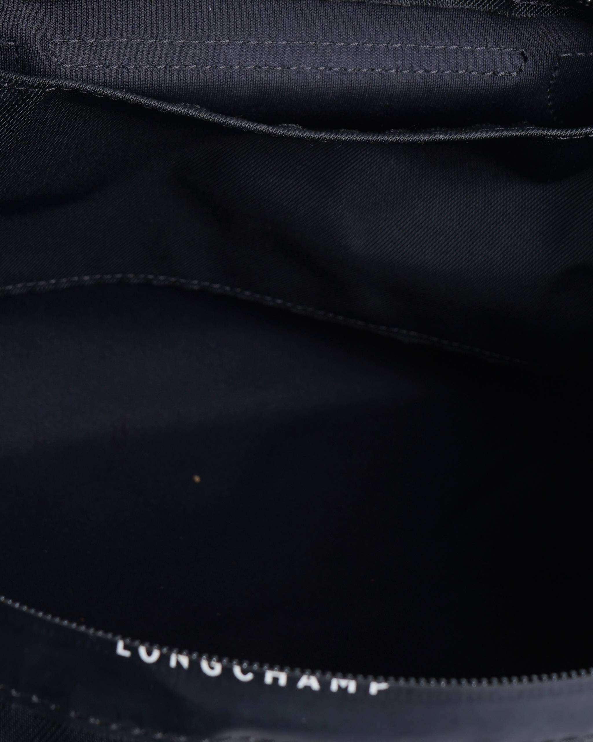 Longchamp Noir Le Pliage Energy Recycled Canvas Handbag