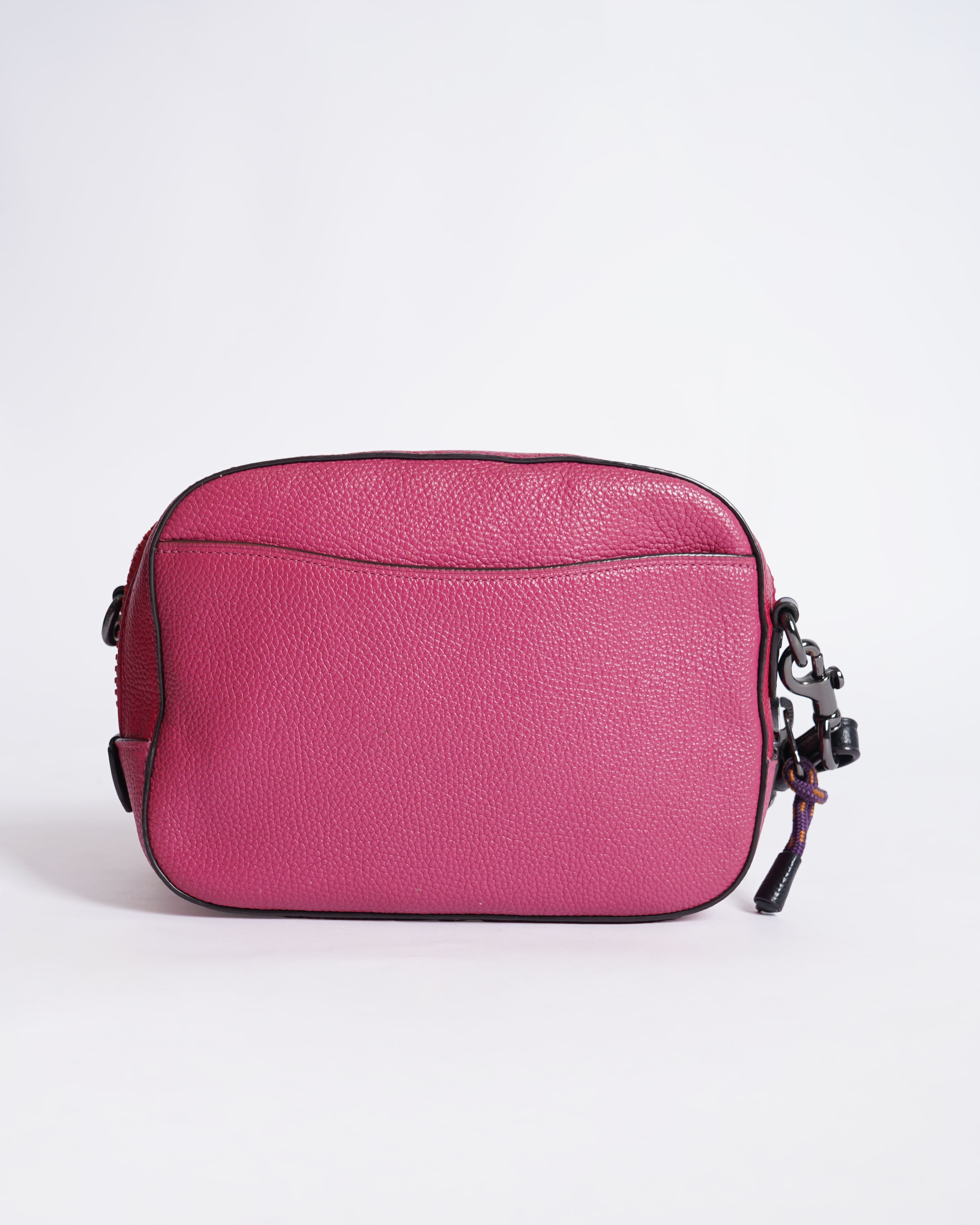 Coach Camera bag with coach print in Pink