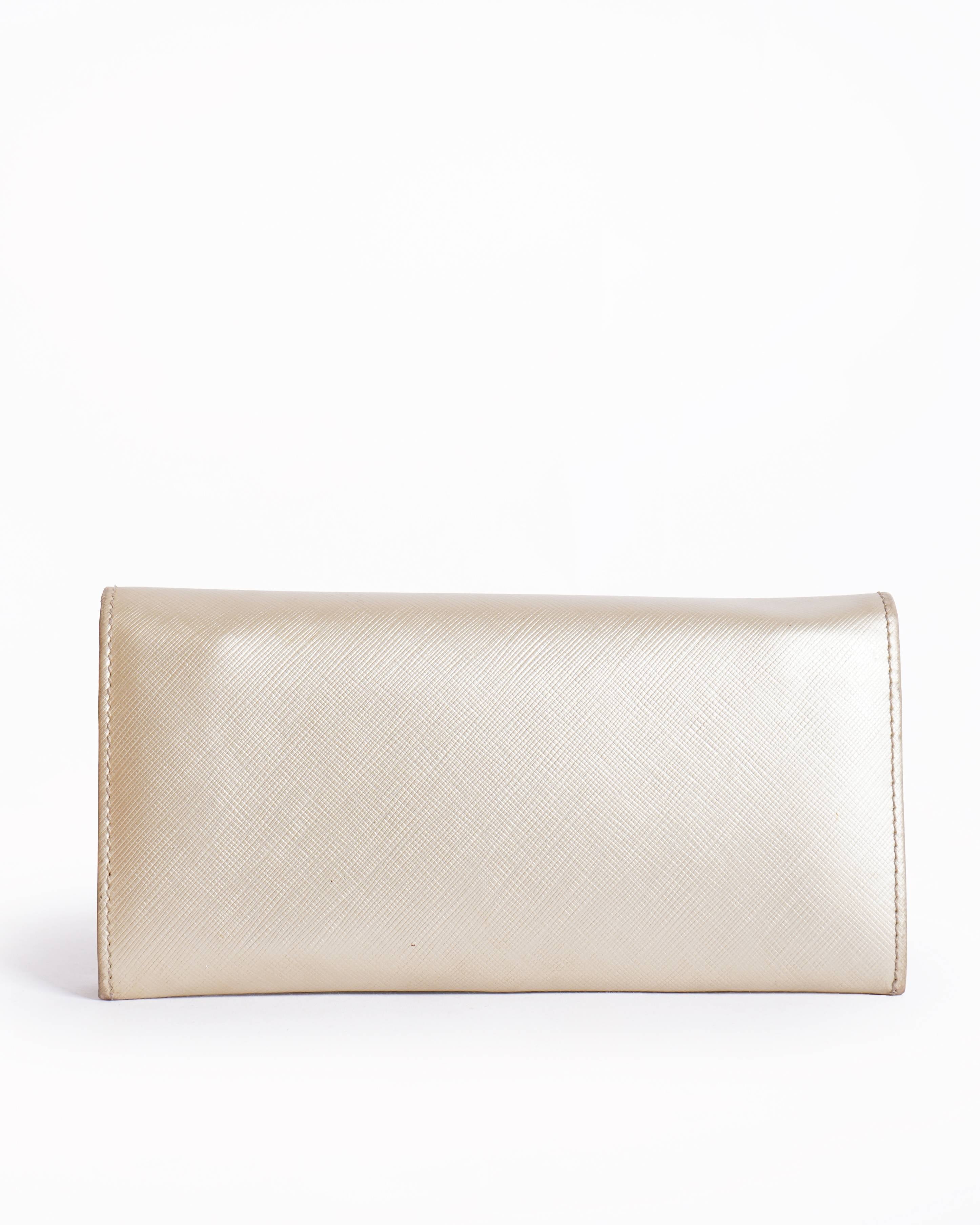Salvatore Ferragamo Wallet In Gold Tone