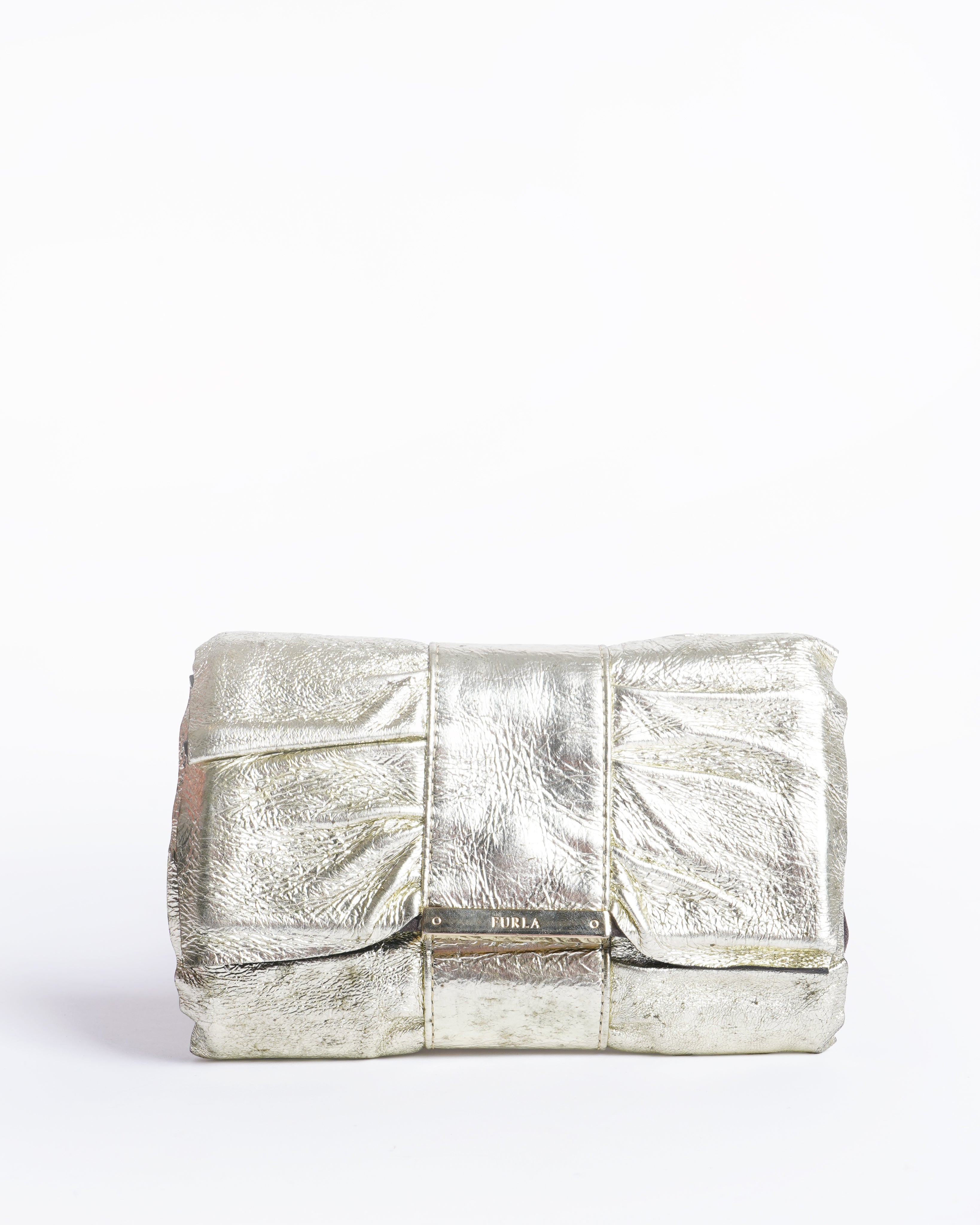 Furla Metallic Clutch
