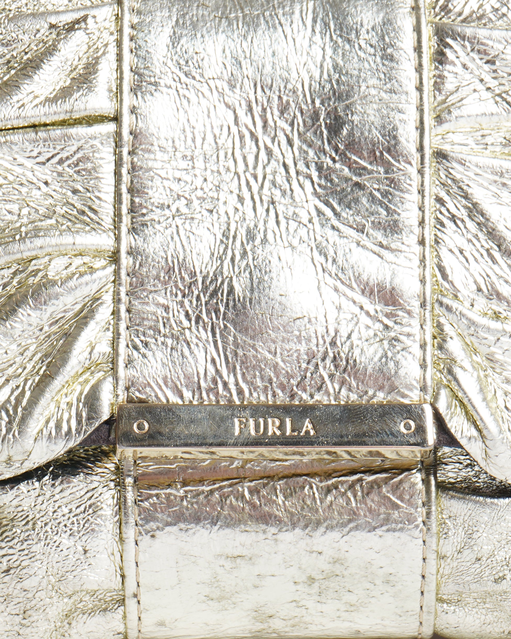 Furla Metallic Clutch