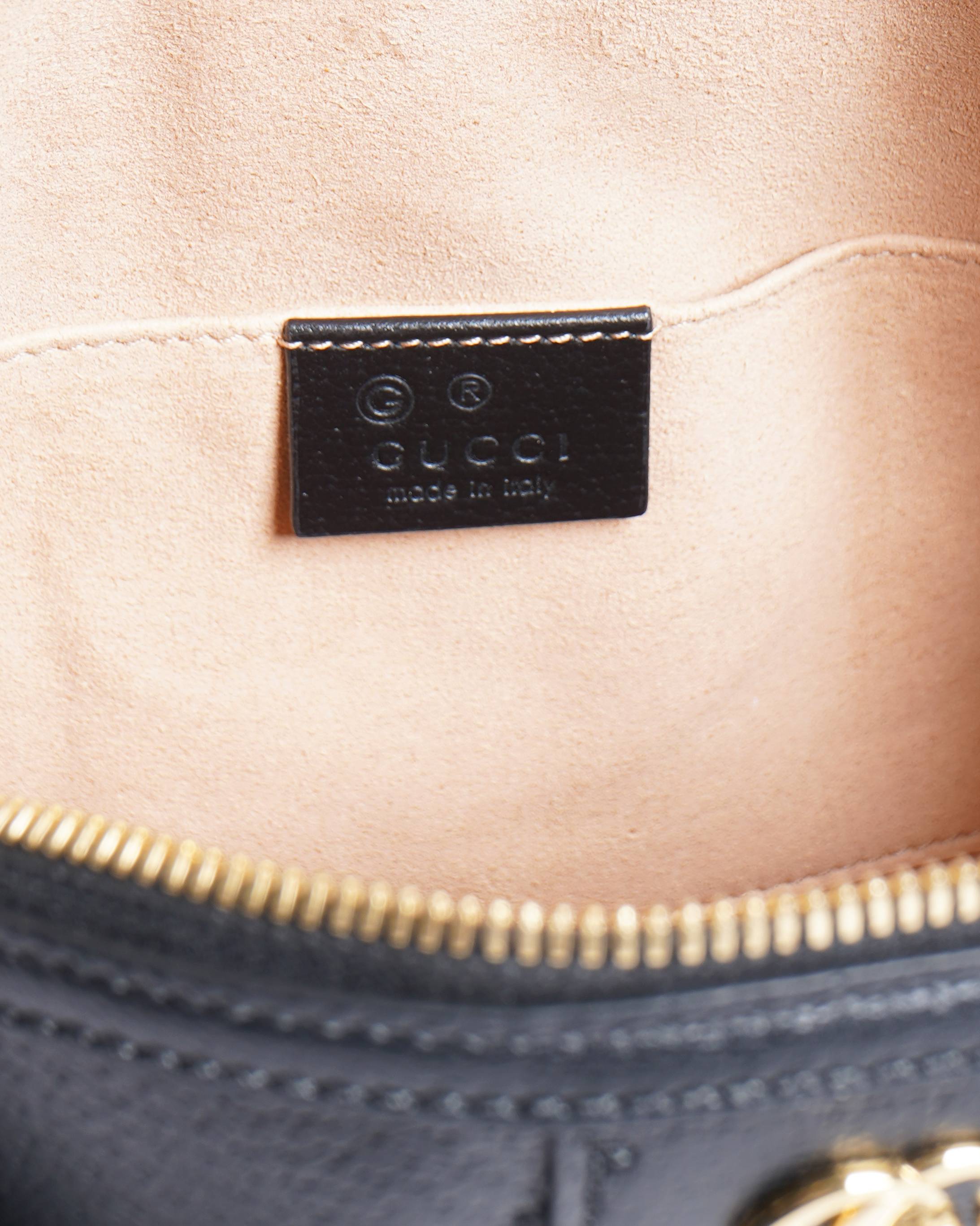 New Gucci ophidia dome shoulder bag in black