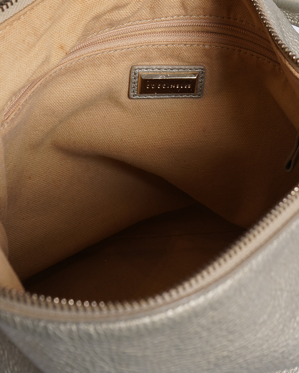 Coccinelle Silver Tone Shoulder Bag