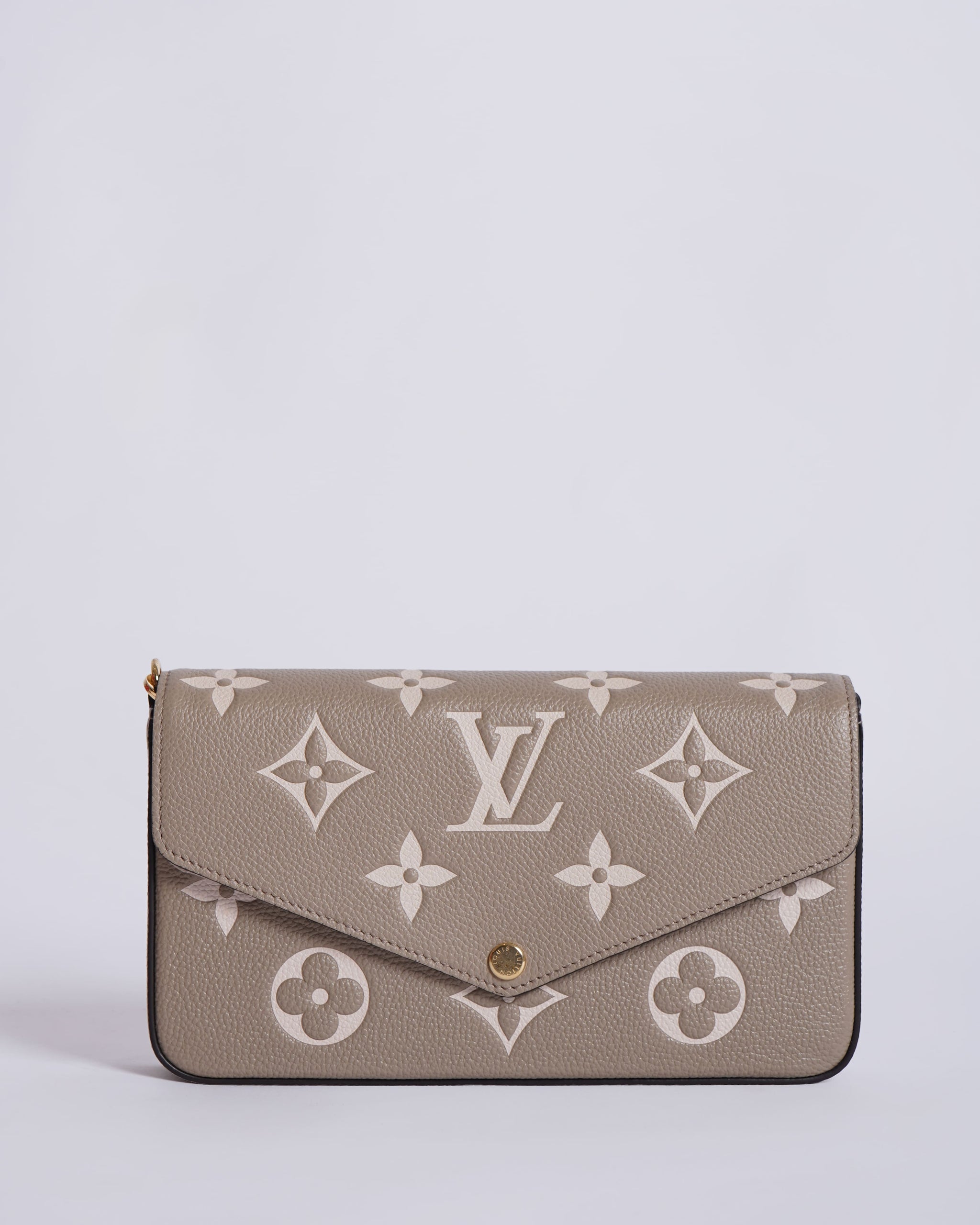 Louis vuitton Monogram Empreinte pochette felicie in creme