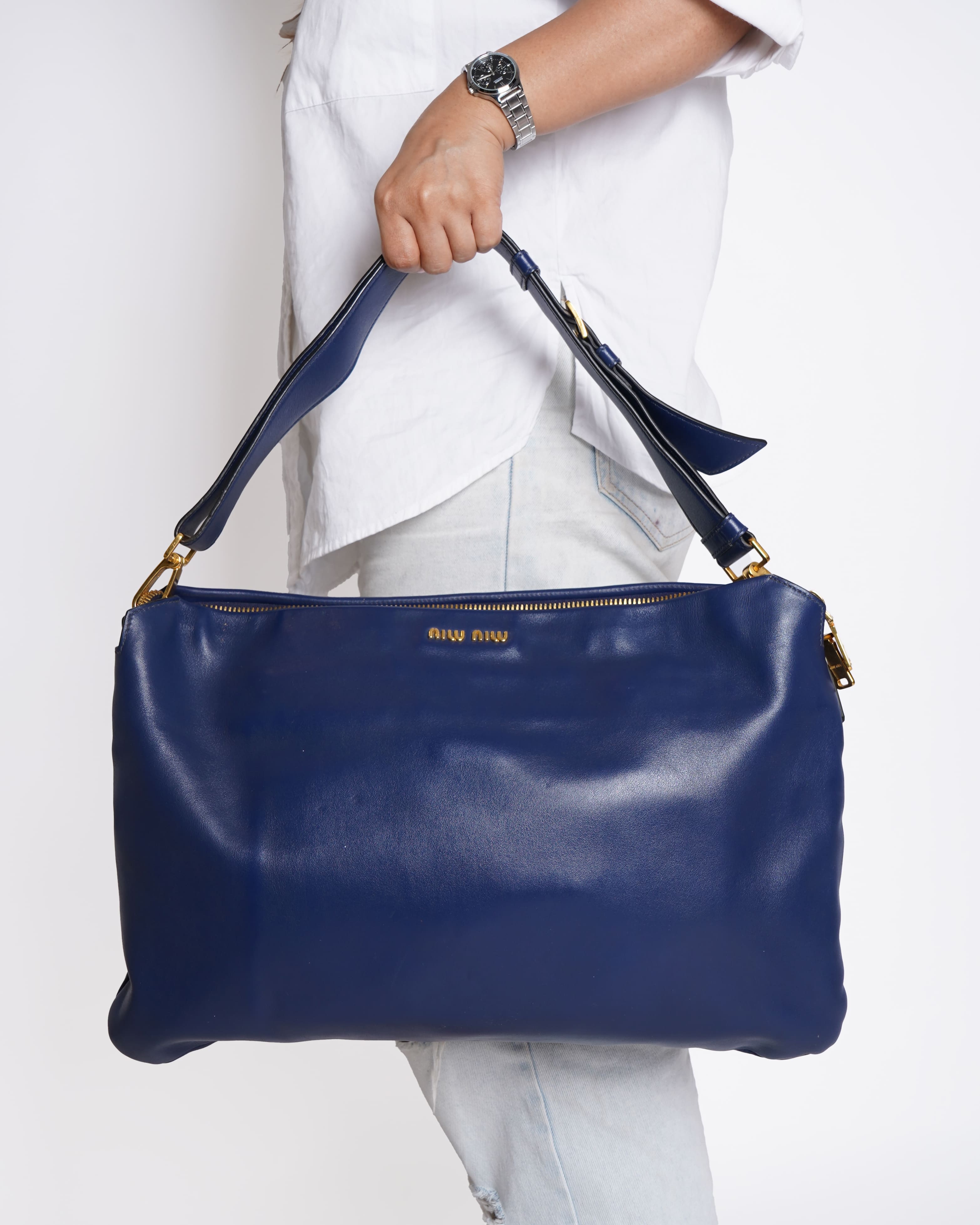 Miu Miu Navy blue shoulder bag