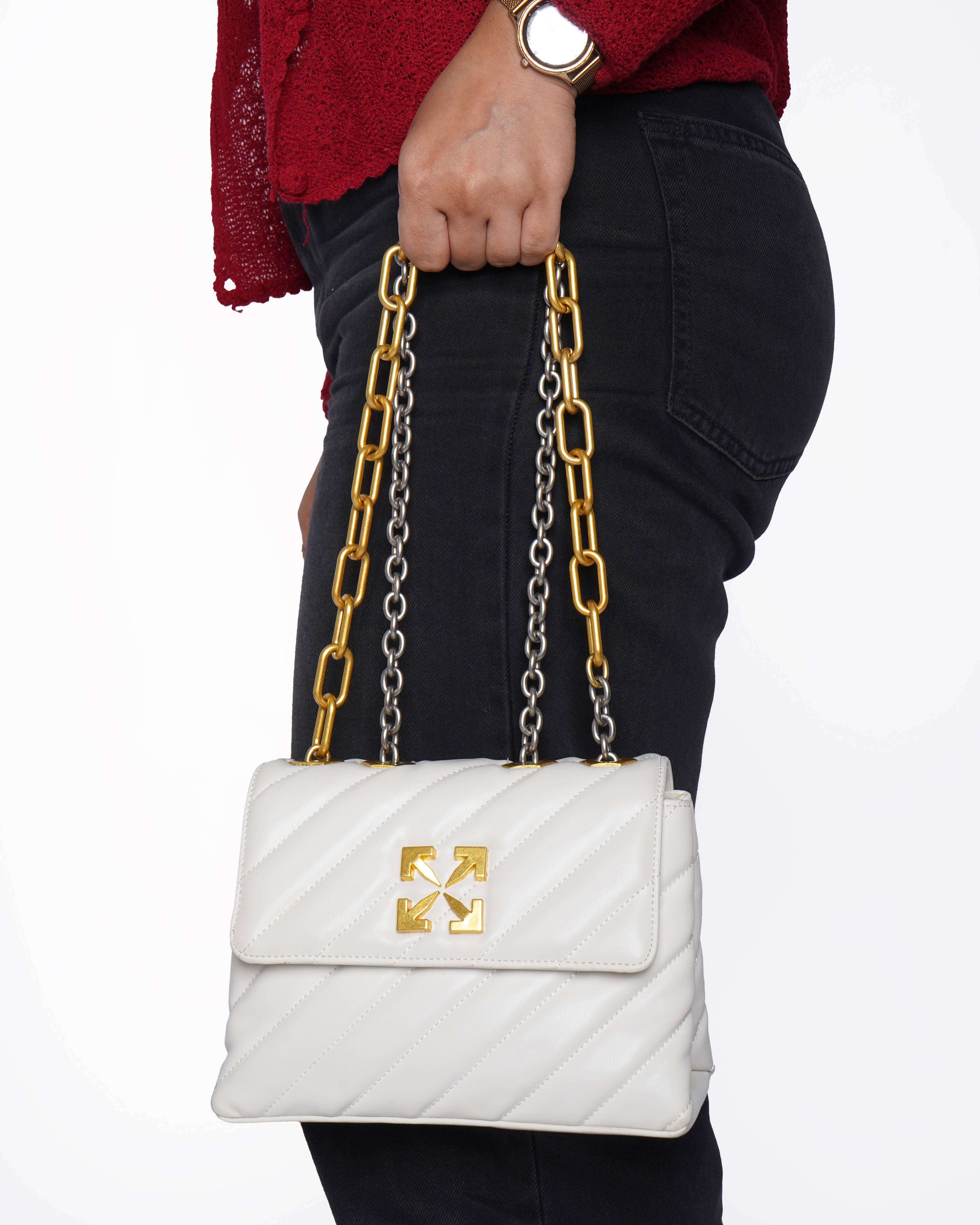 Off-White quilted jackhammer 19 bag