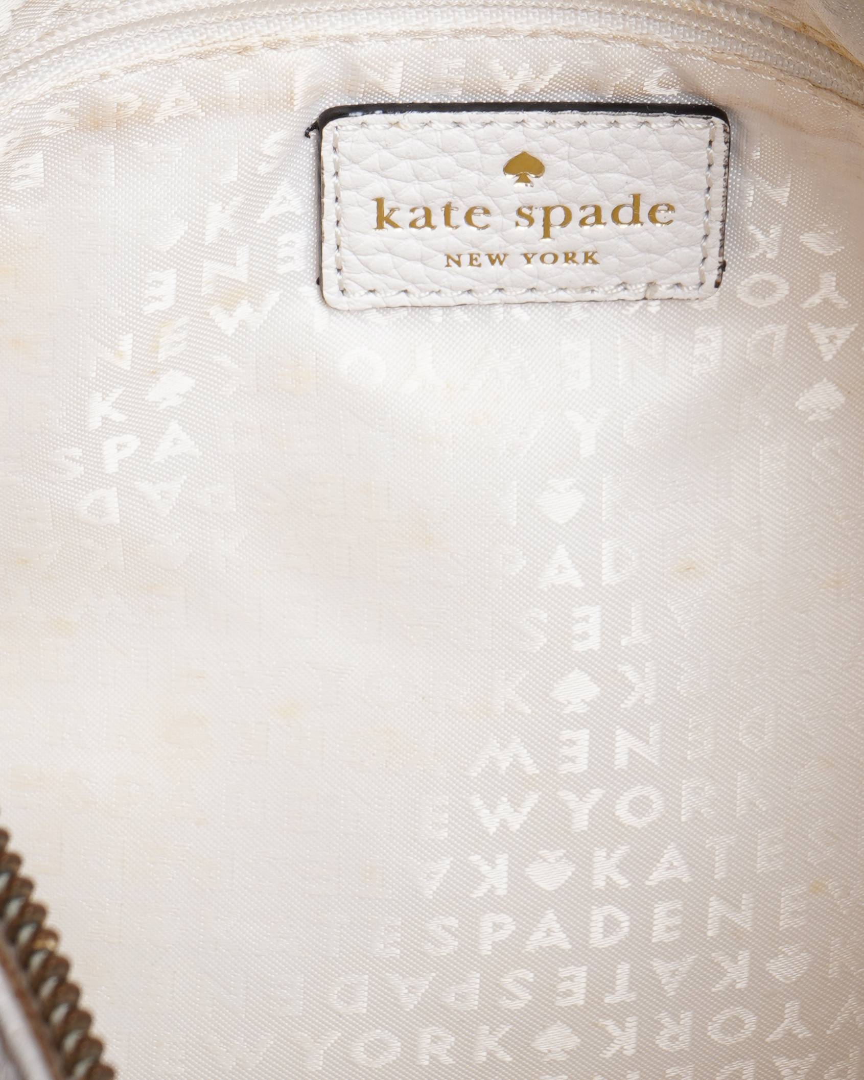 Kate spade white shoulder bag