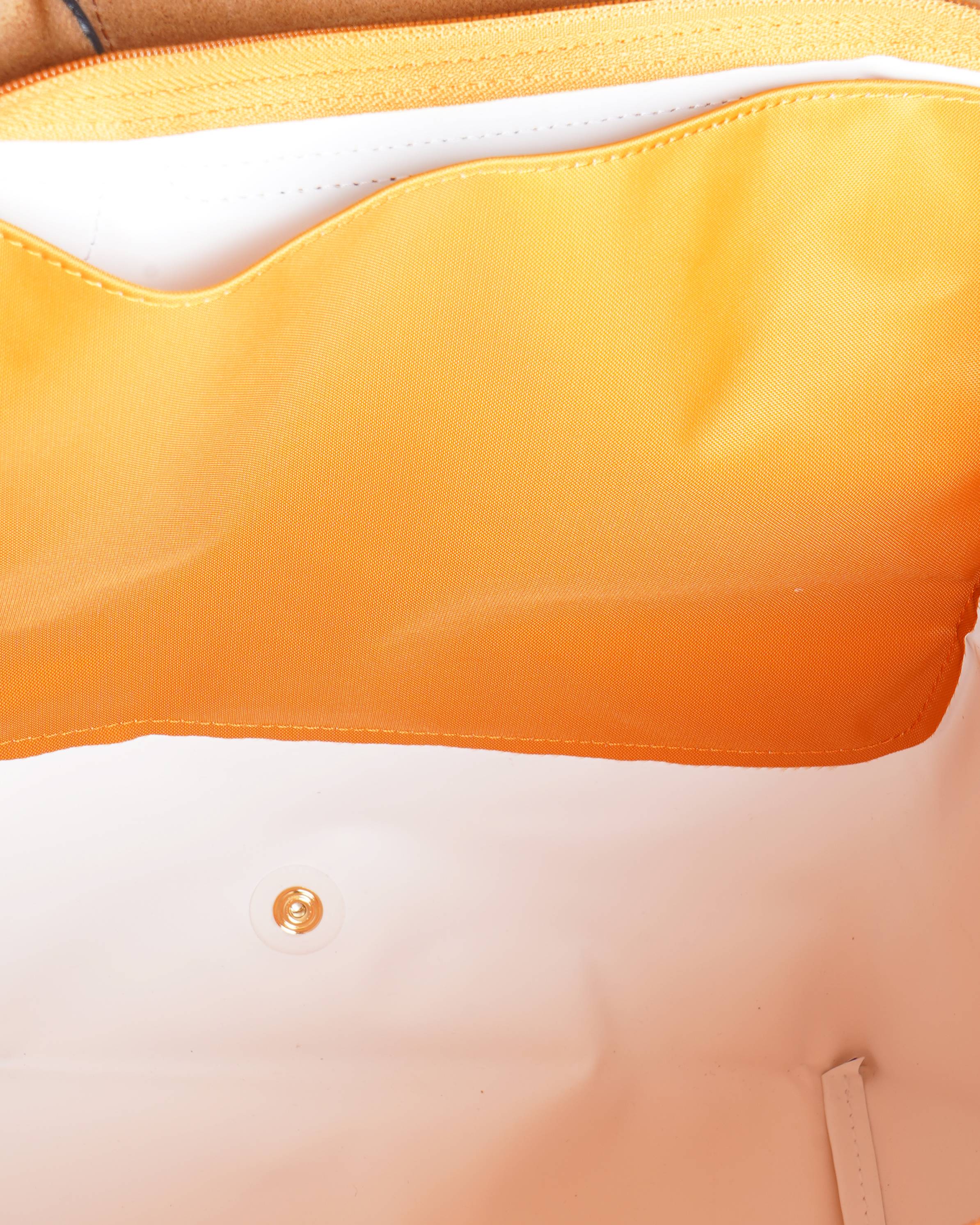 New Longchamp le pliage tote bag in orange