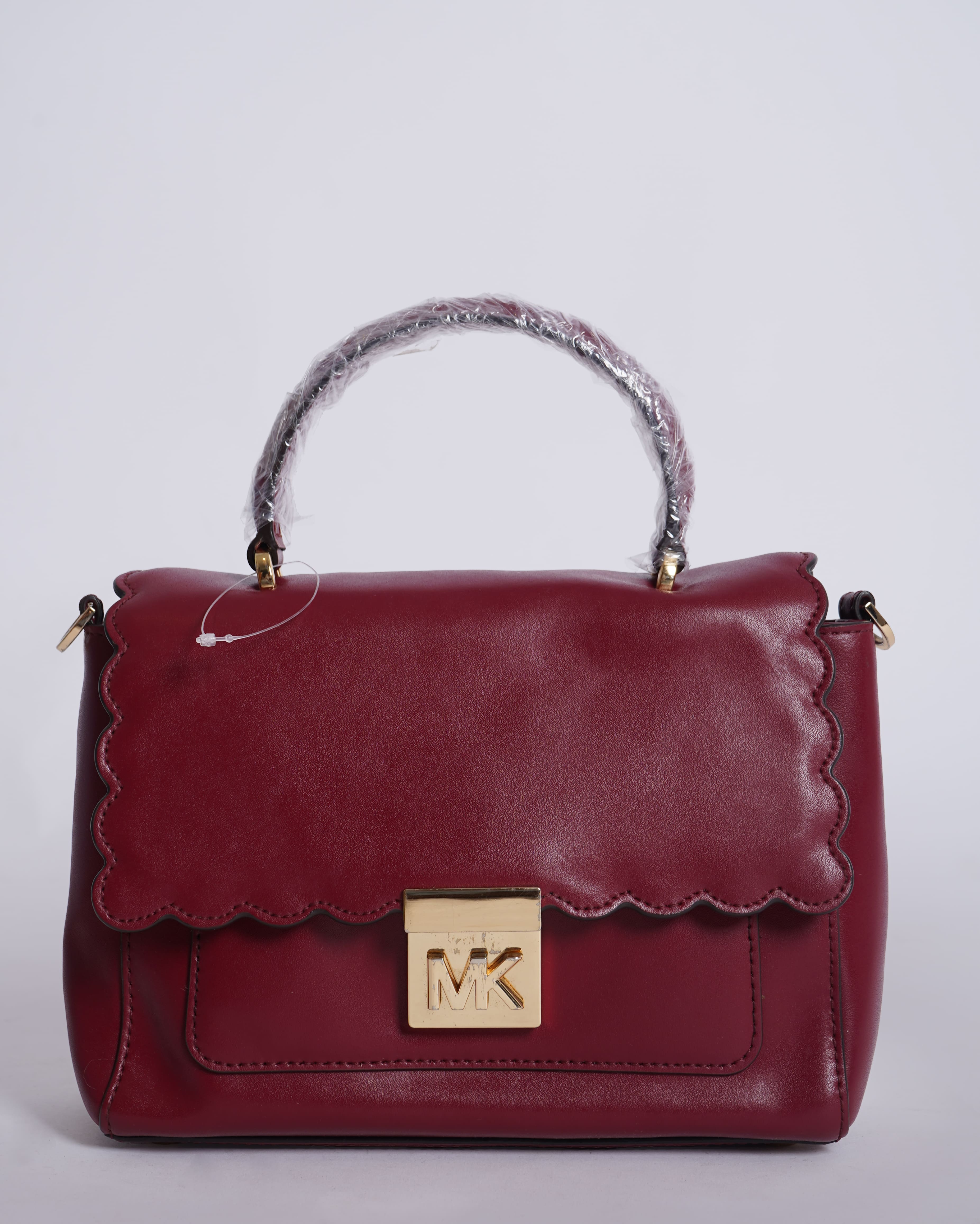 Michael Kors leather bag in maroon
