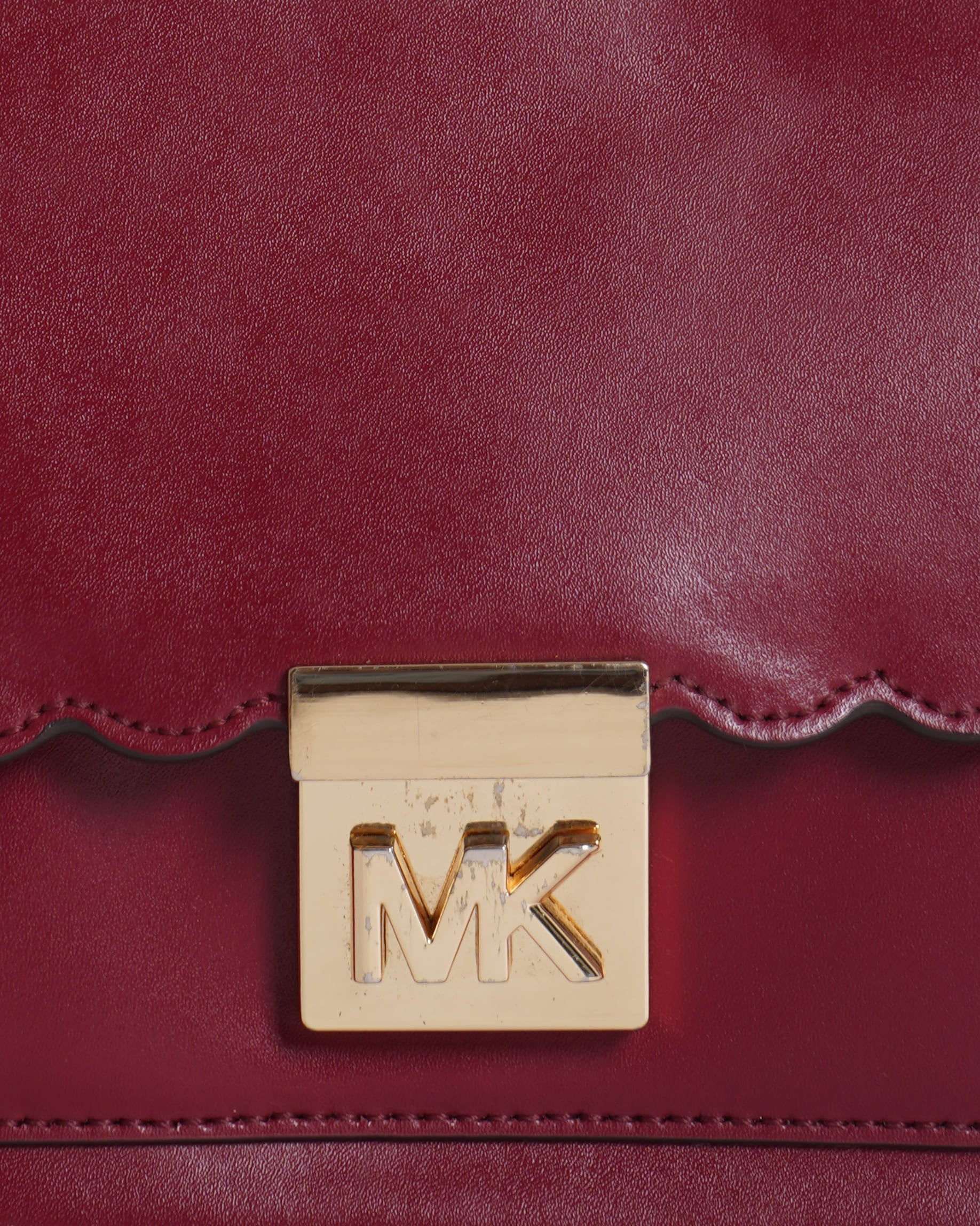 Michael Kors leather bag in maroon
