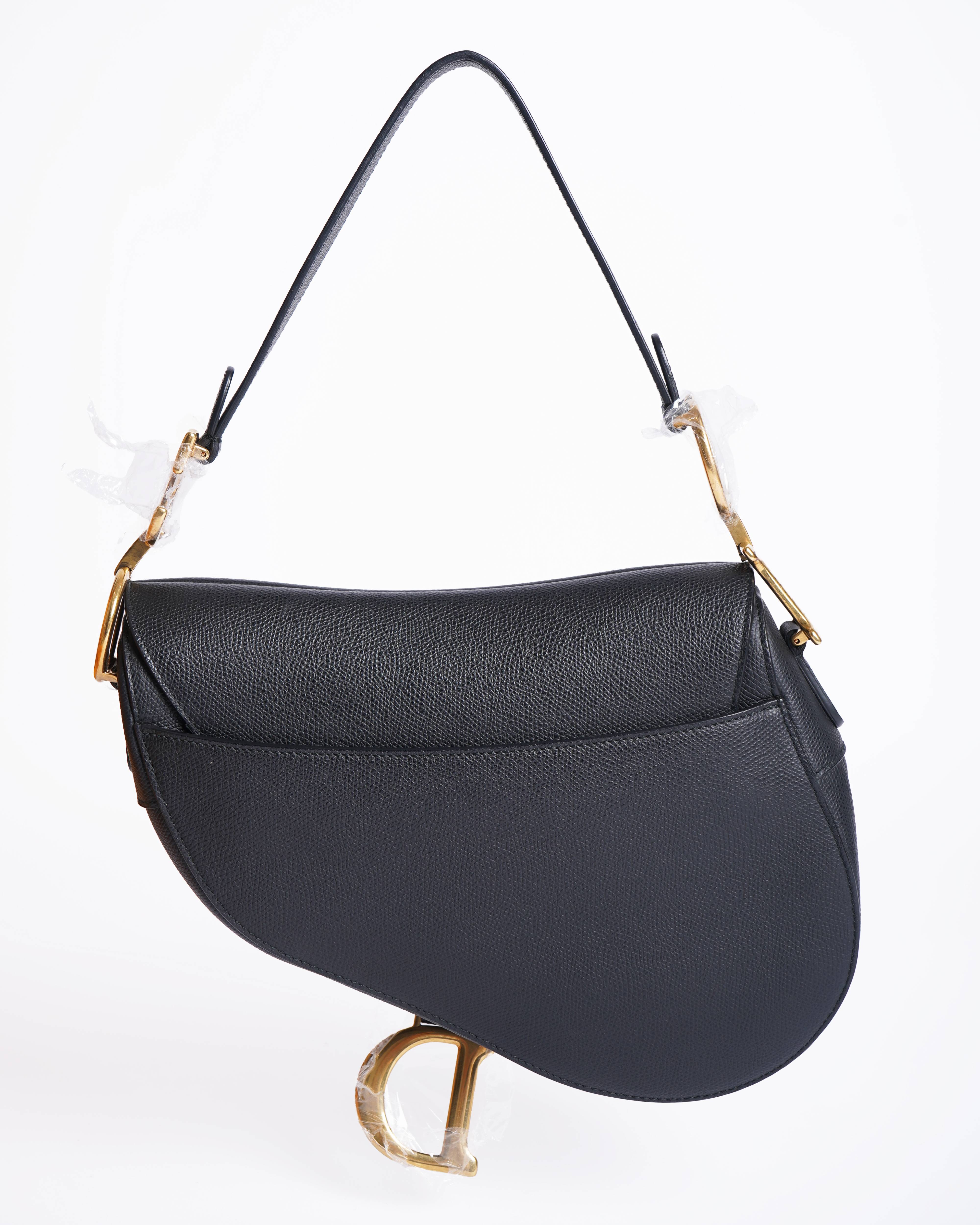 Christian Dior Saddle Bag In Black
