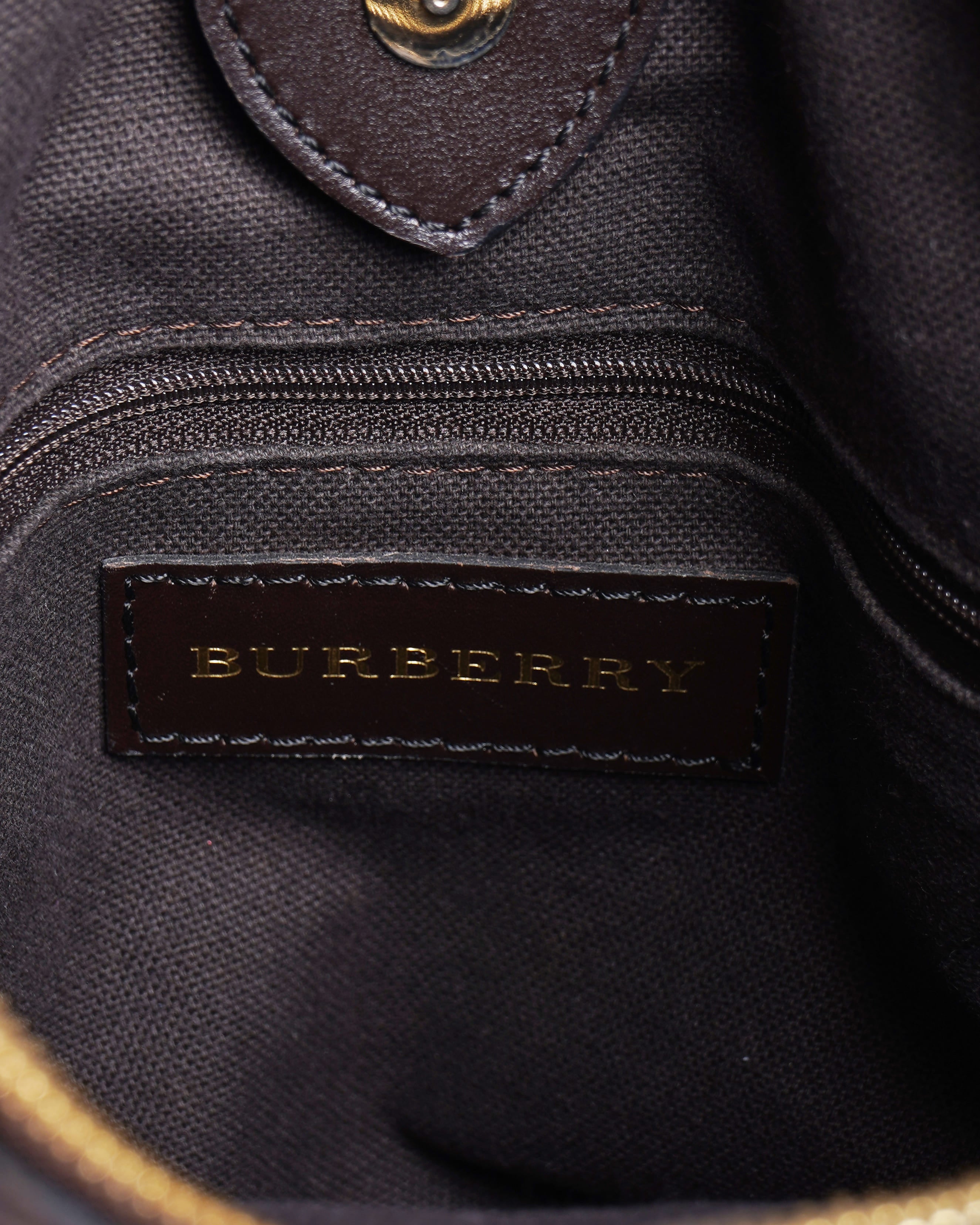 Burberry Beige Haymarket Check Coated Canvas and Leather Northfield Tote