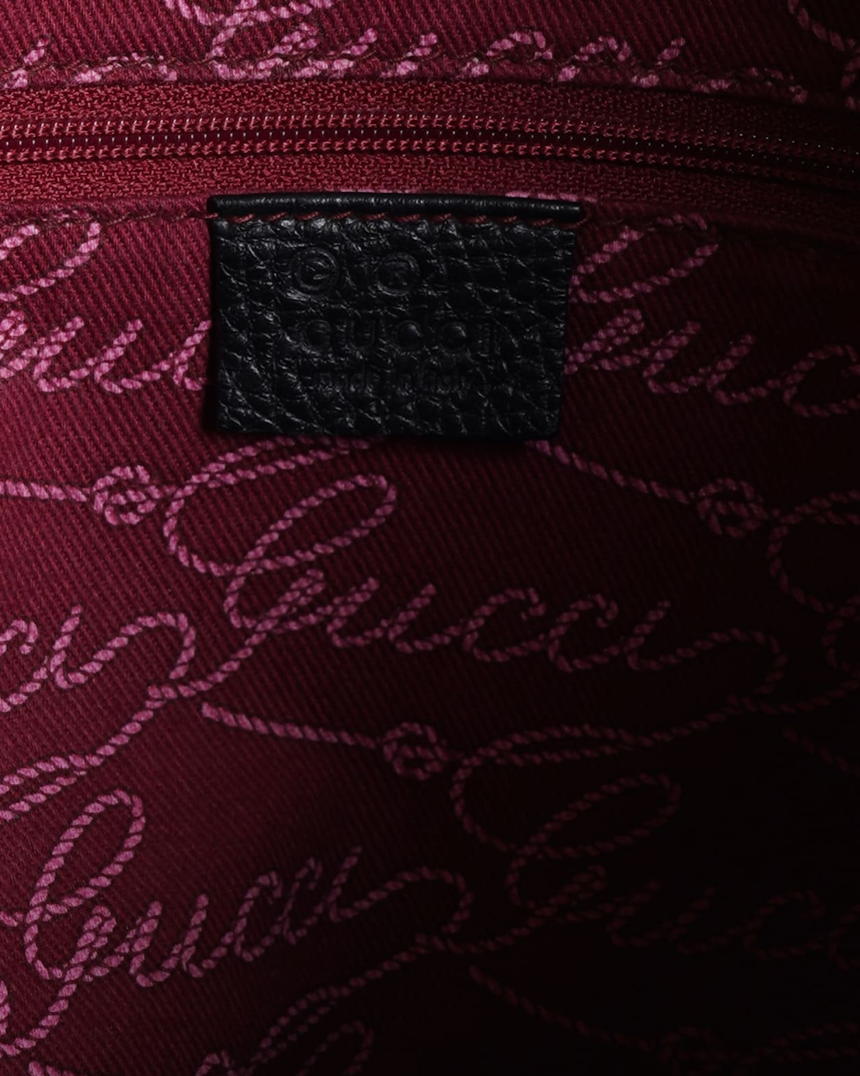 Gucci guccisima black canvas hobo bag