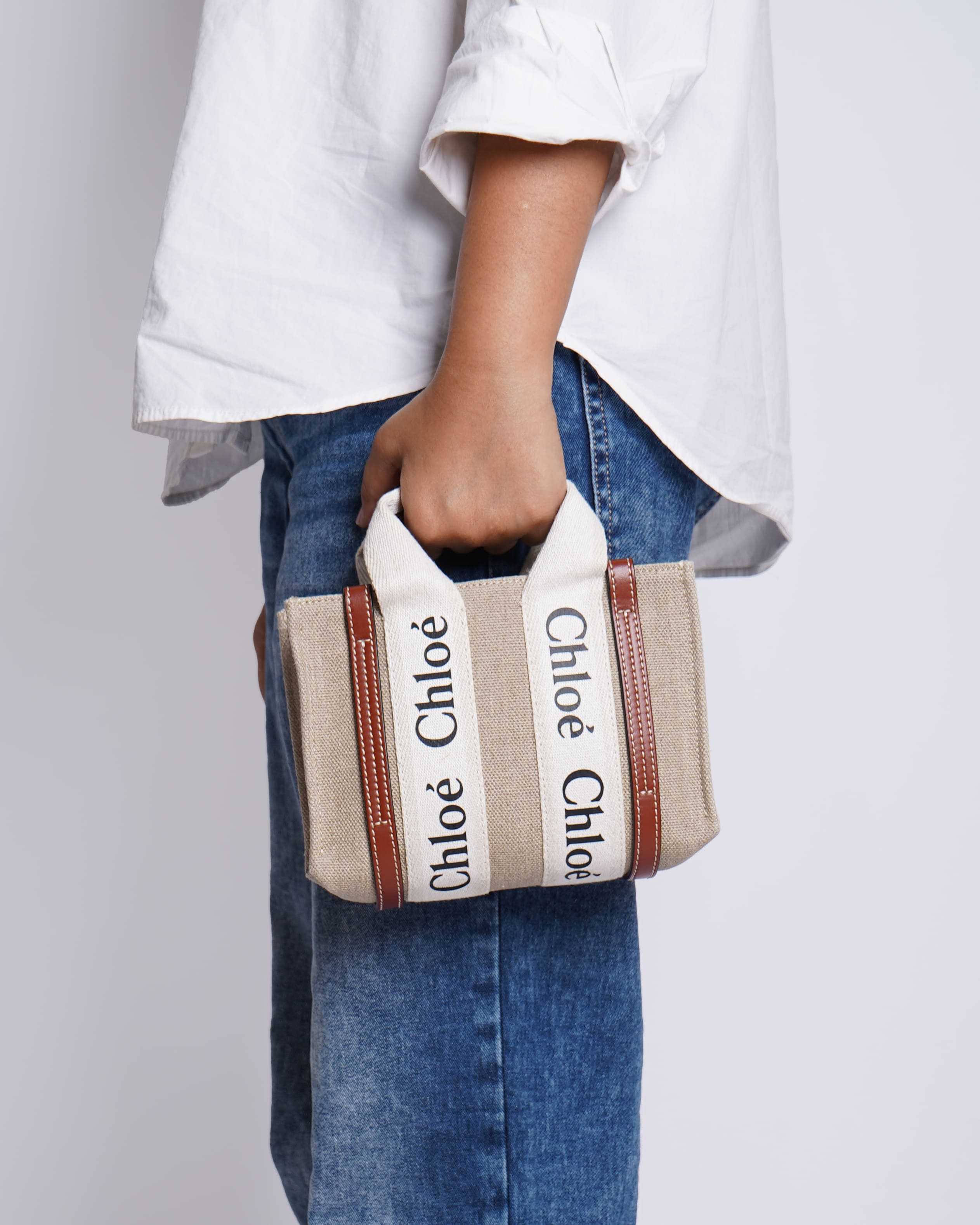 Chloe Small Woody Tote Bag