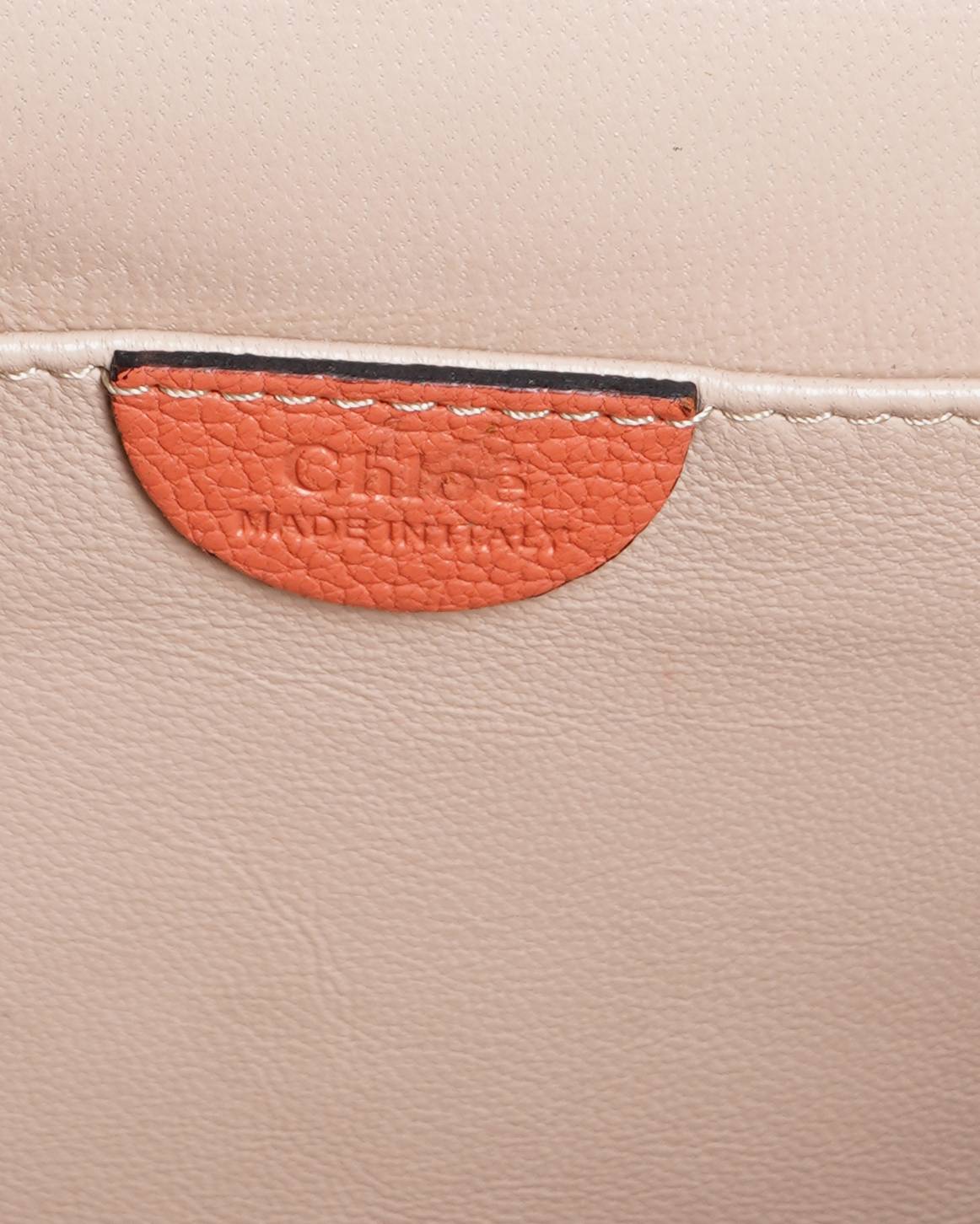 Chloé coral orange medium elsie shoulder bag