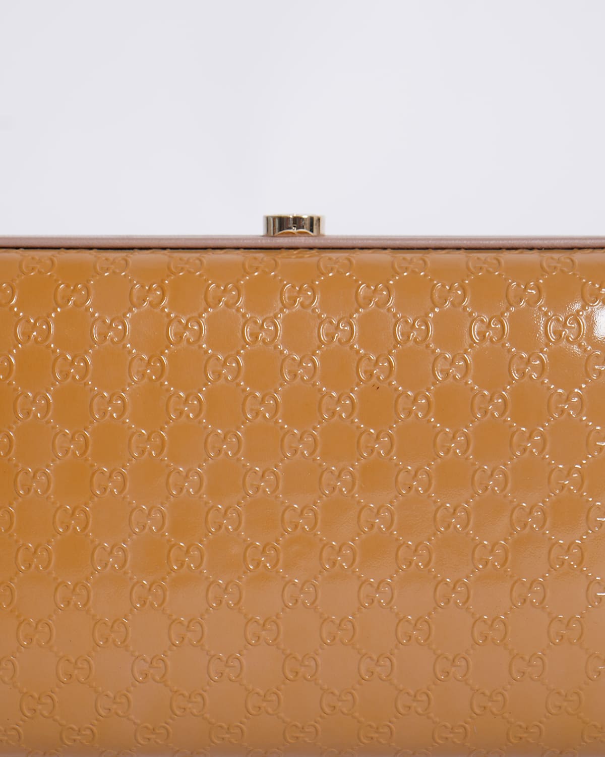 Gucci Guccissima Patent Leather Box Clutch