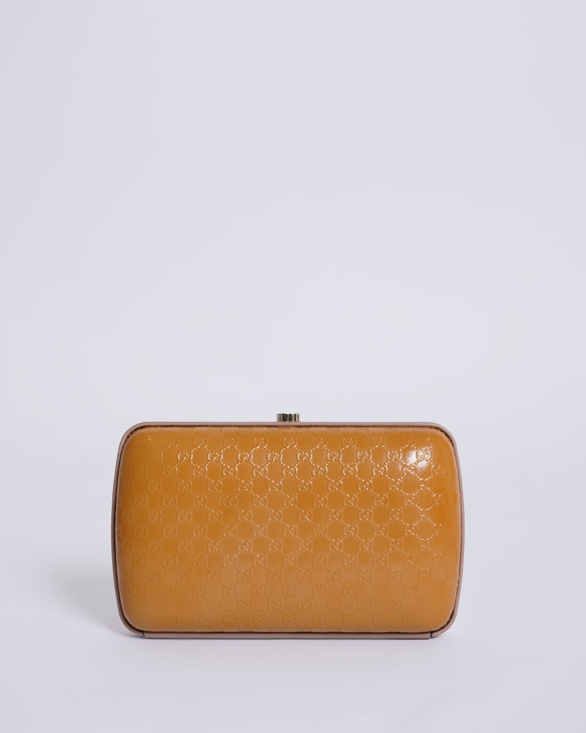 Gucci Guccissima Patent Leather Box Clutch