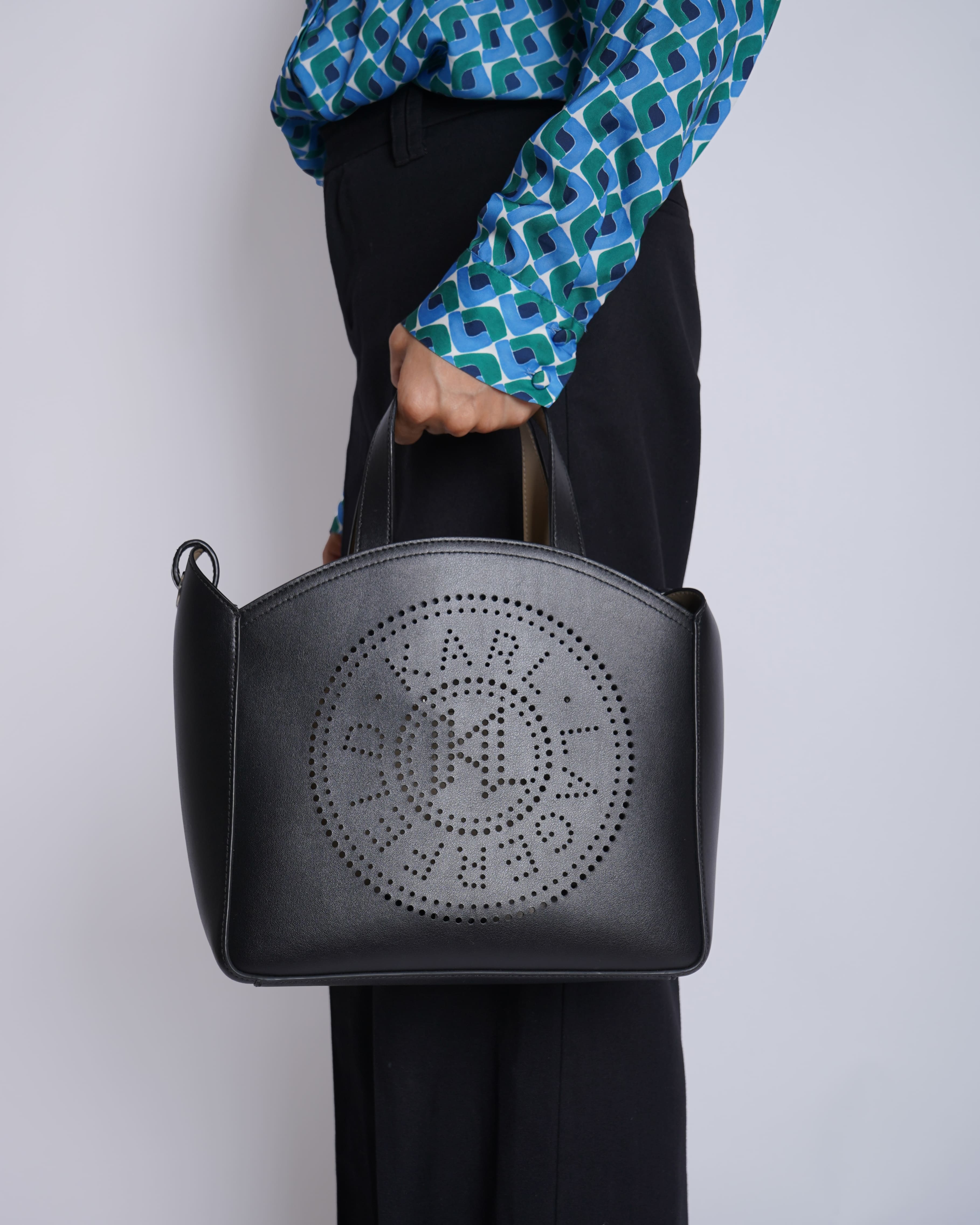 Karl Lagerfeld Perforated Small Tote Bag