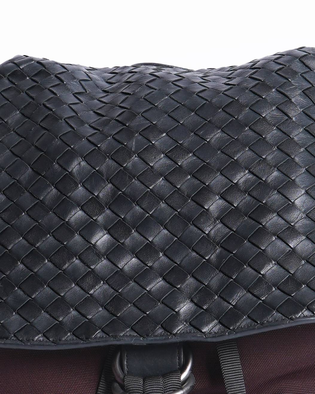 Bottega veneta intrecciato backpack in Maroon