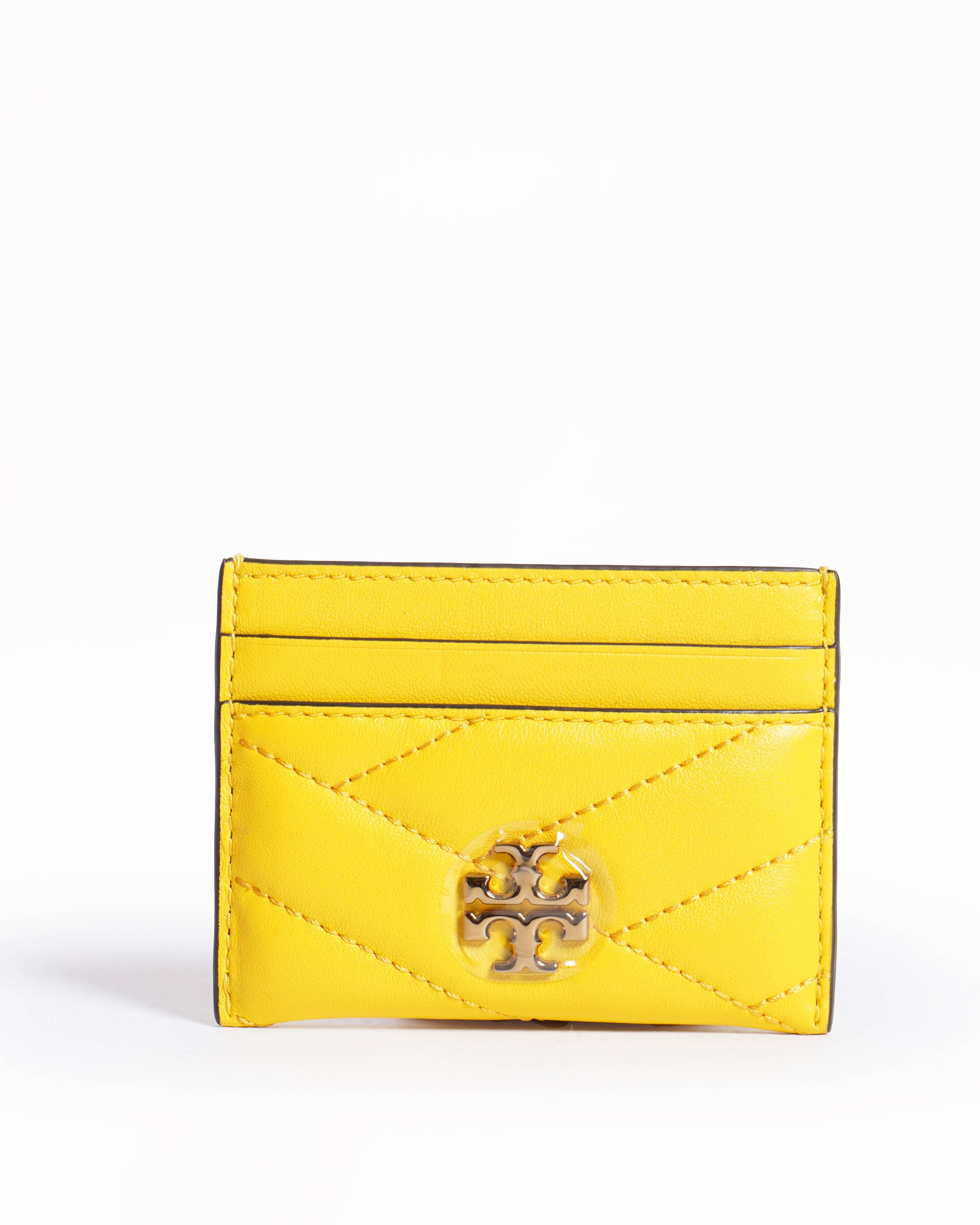 New Tory burch kira chevron yellow card case