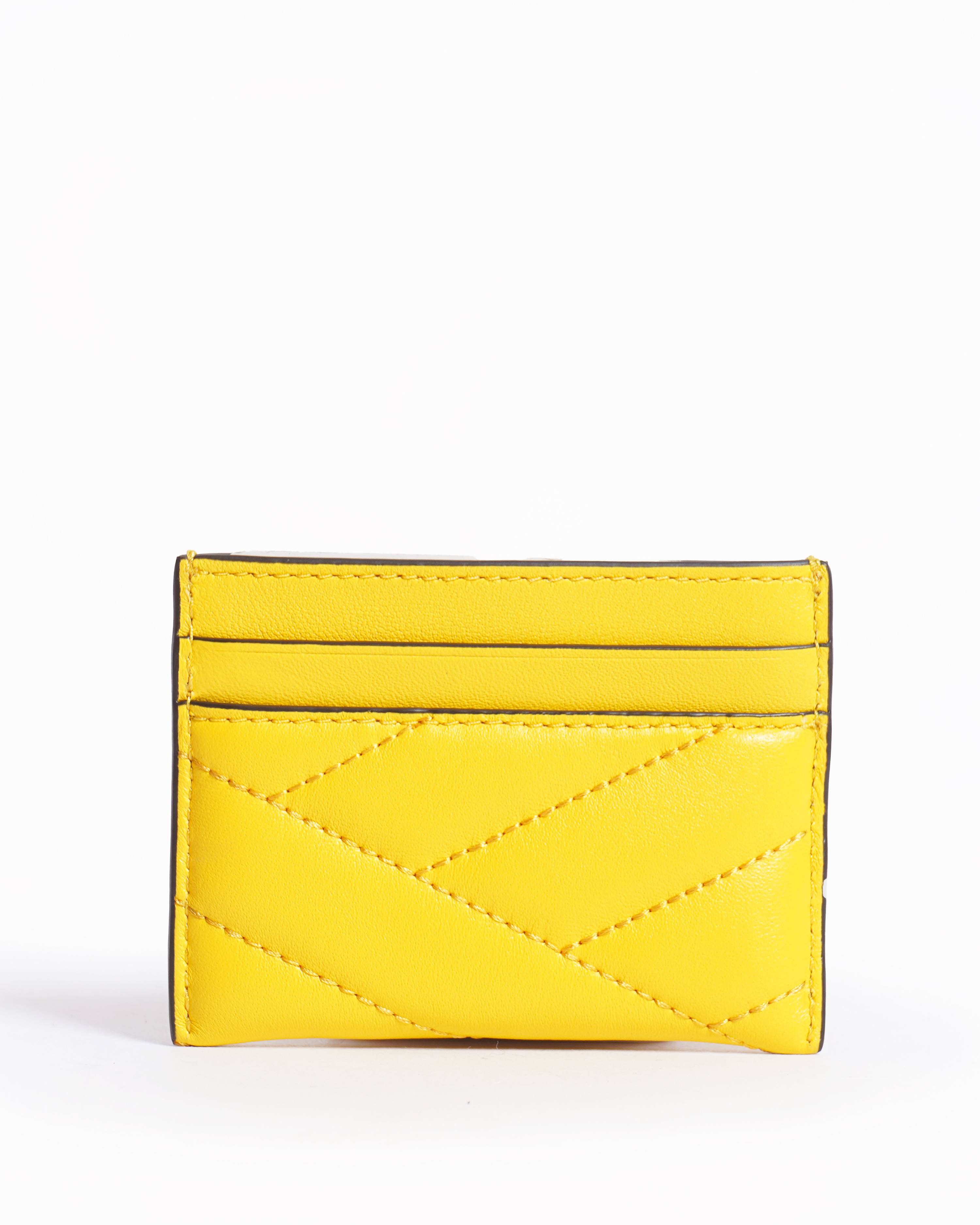 New Tory burch kira chevron yellow card case