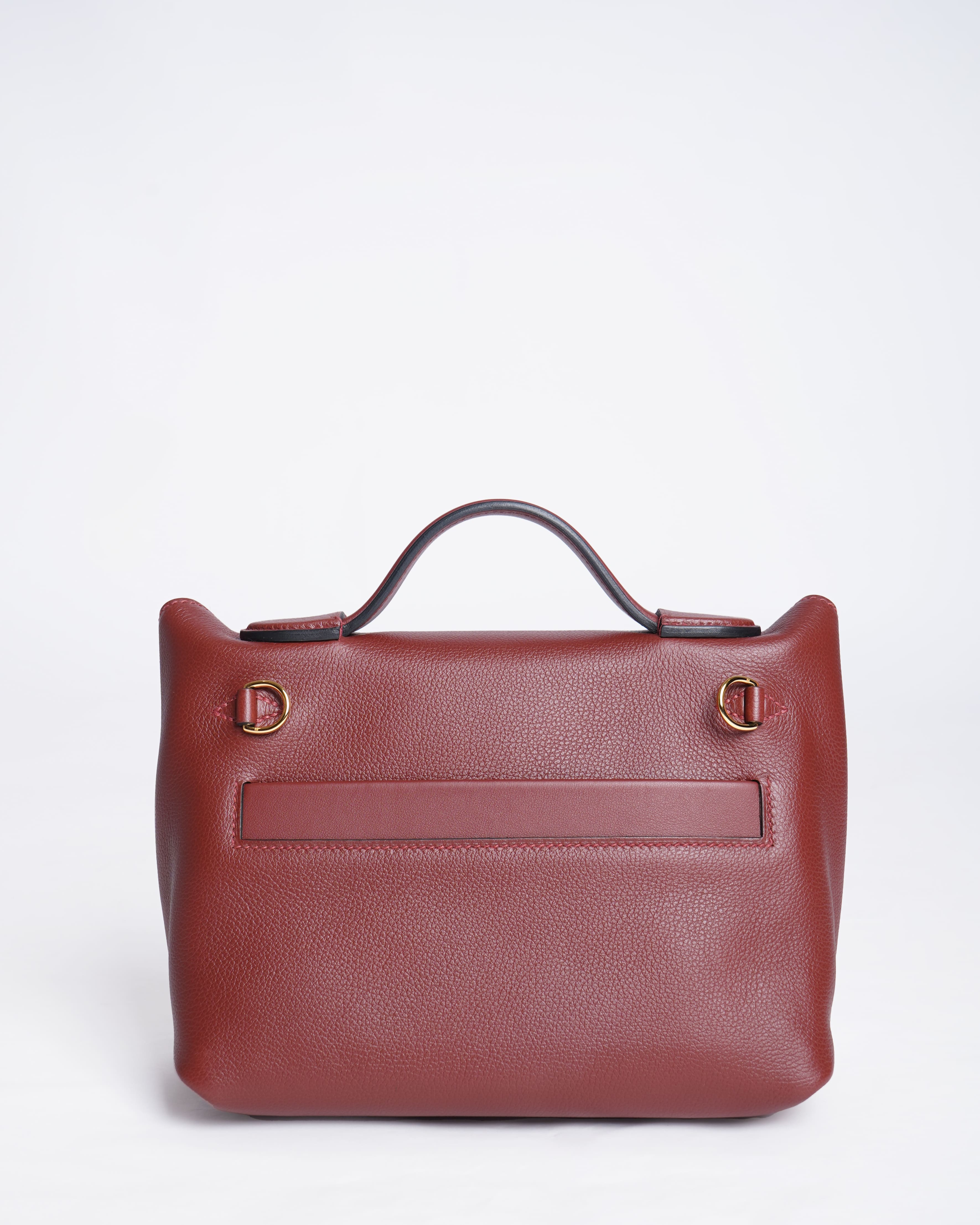 New Hermes Mini 24/24 Rogue H Bag In Swift Gold Hardware