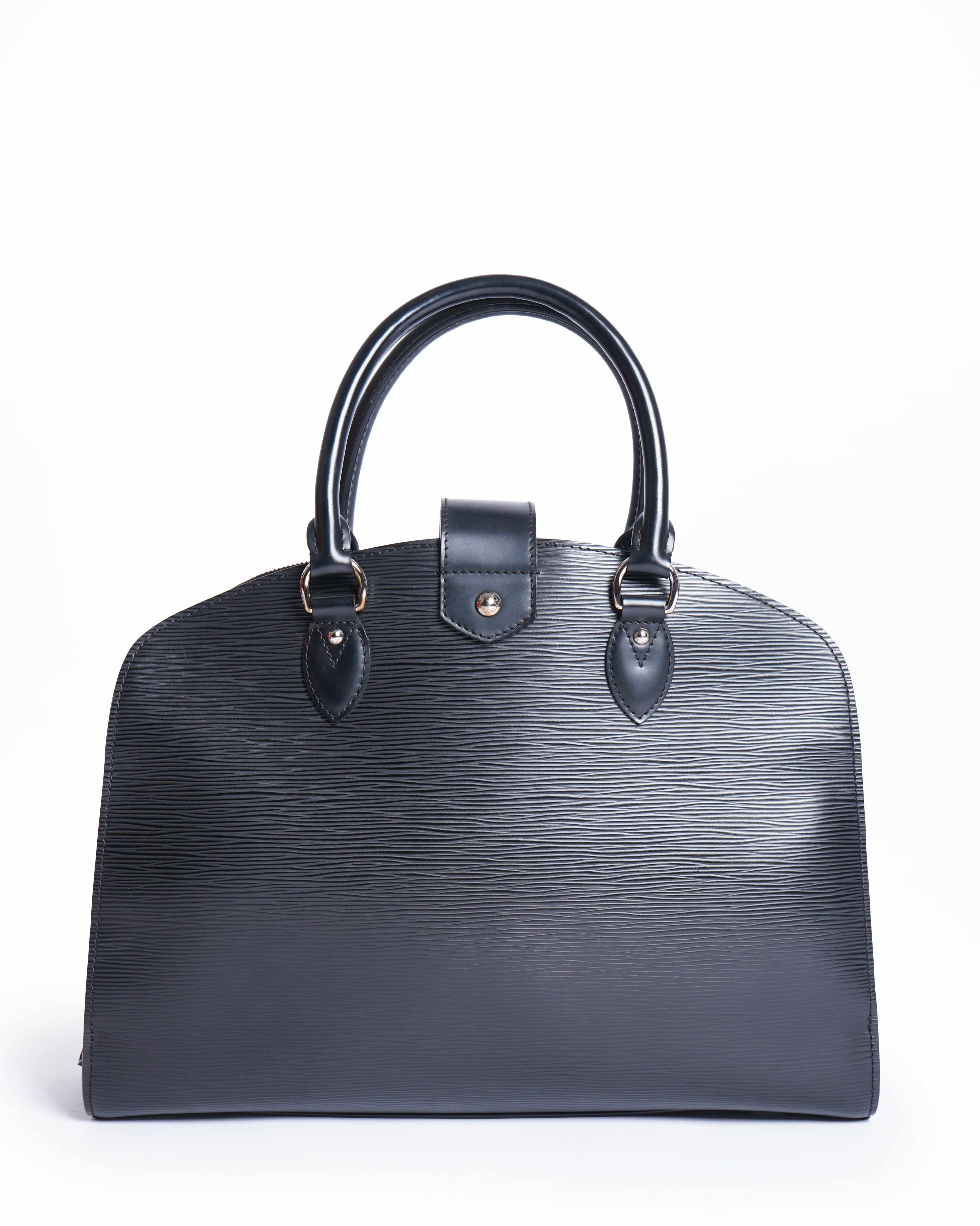 Louis vuitton epi pont neuf black top handle bag