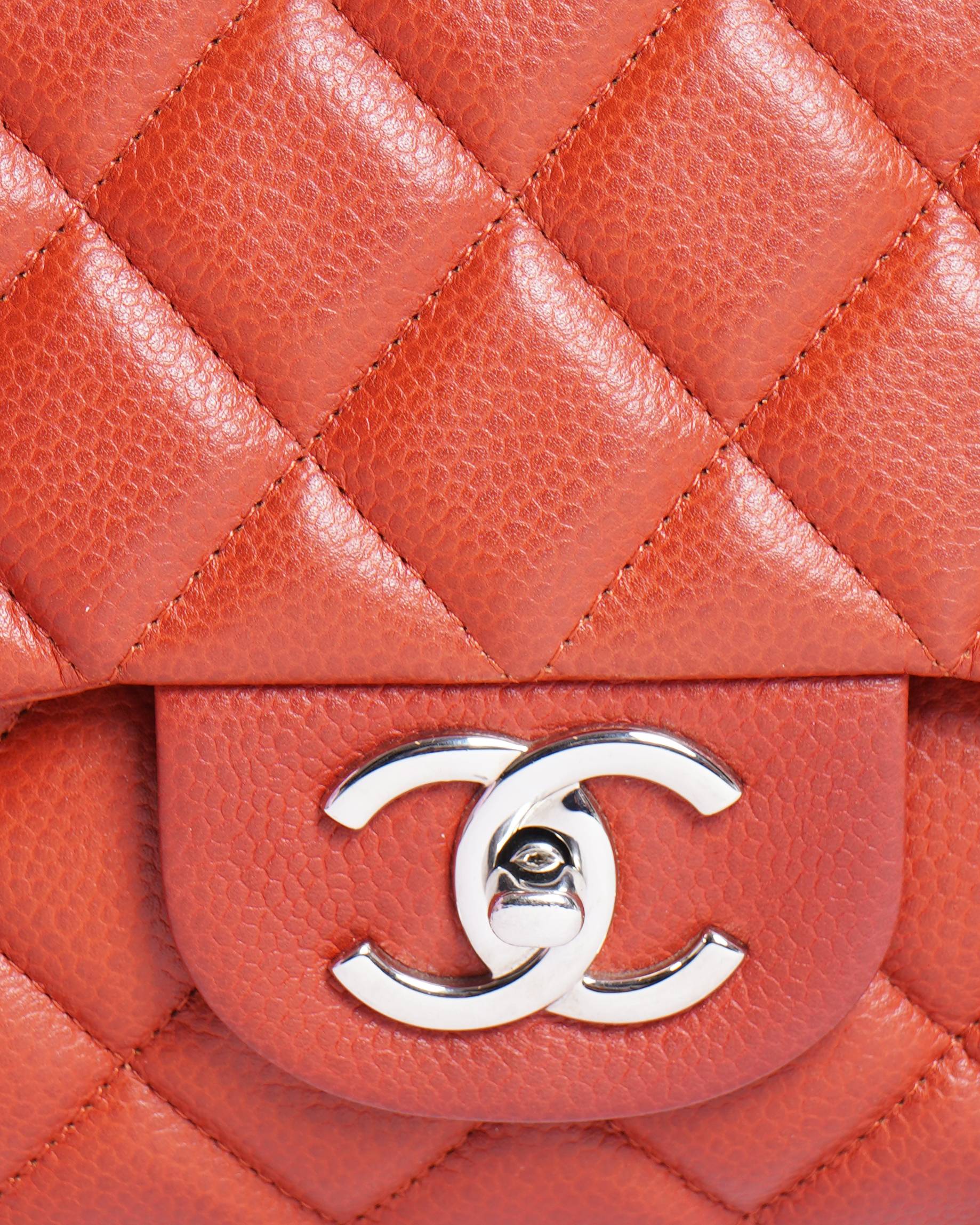Chanel Timeless Classic Leather Jumbo Shoulder Bag In Rust