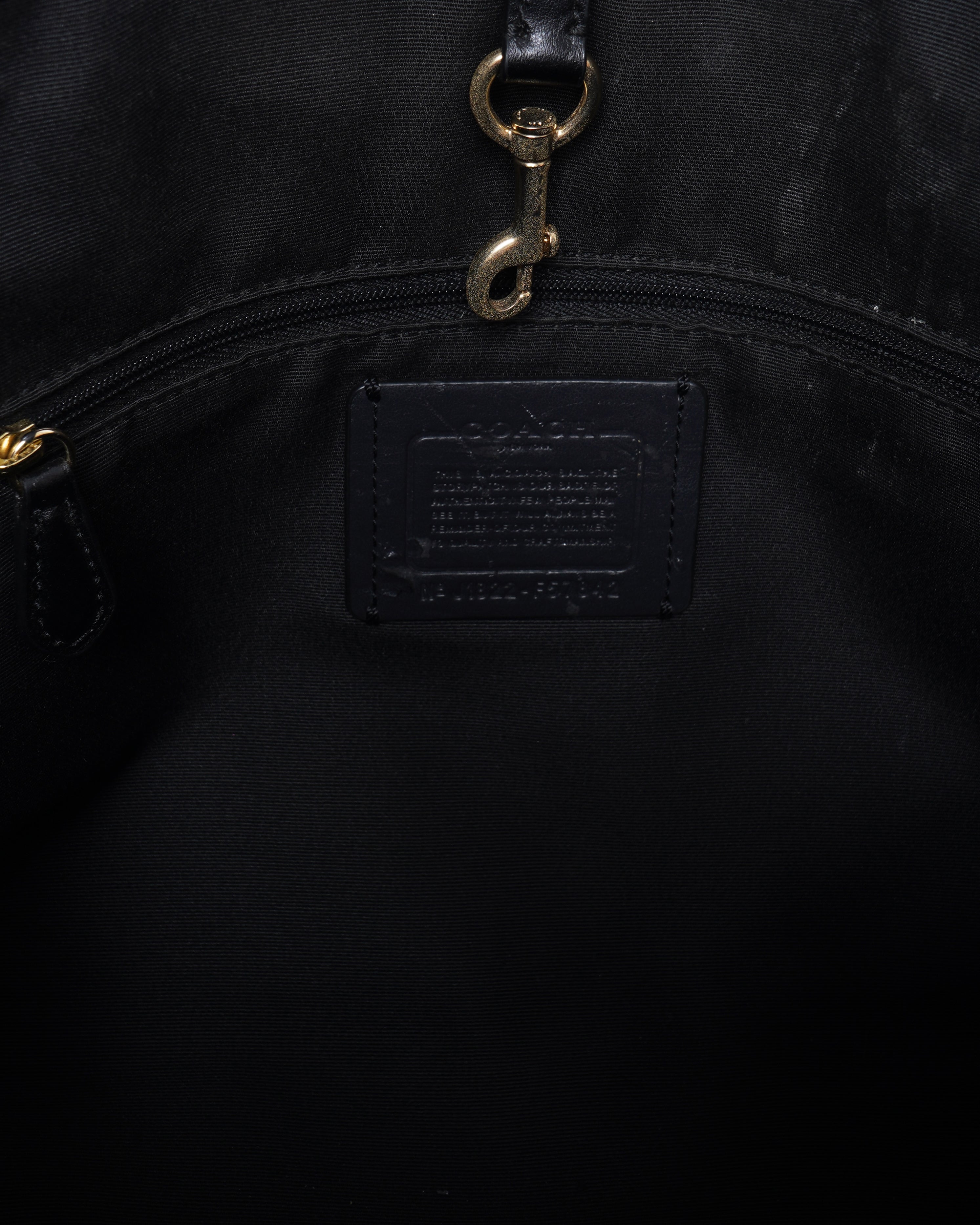 Coach brown monogram tote bag