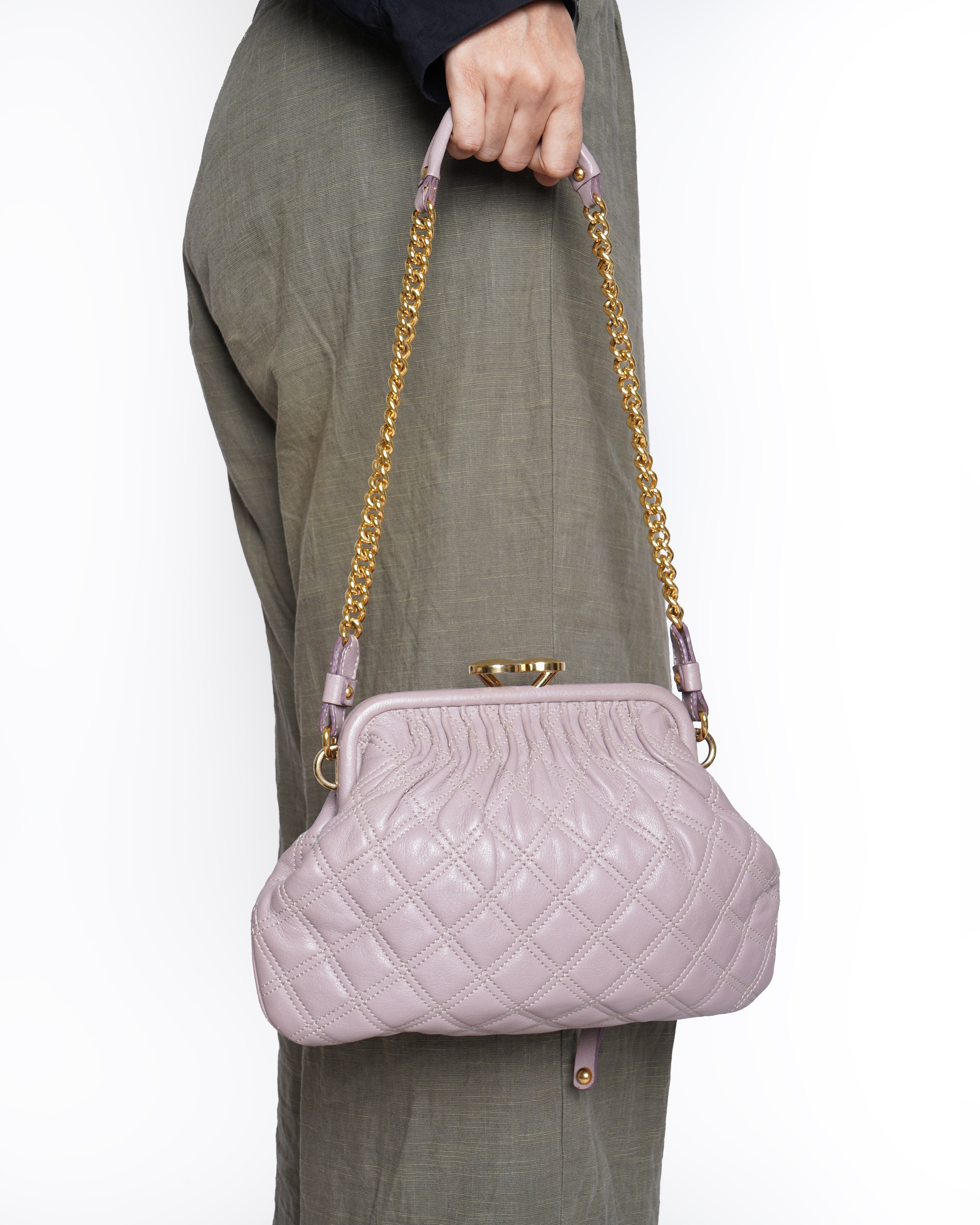 Marc Jacobs Quilted Leather Stam Shoulder Bag