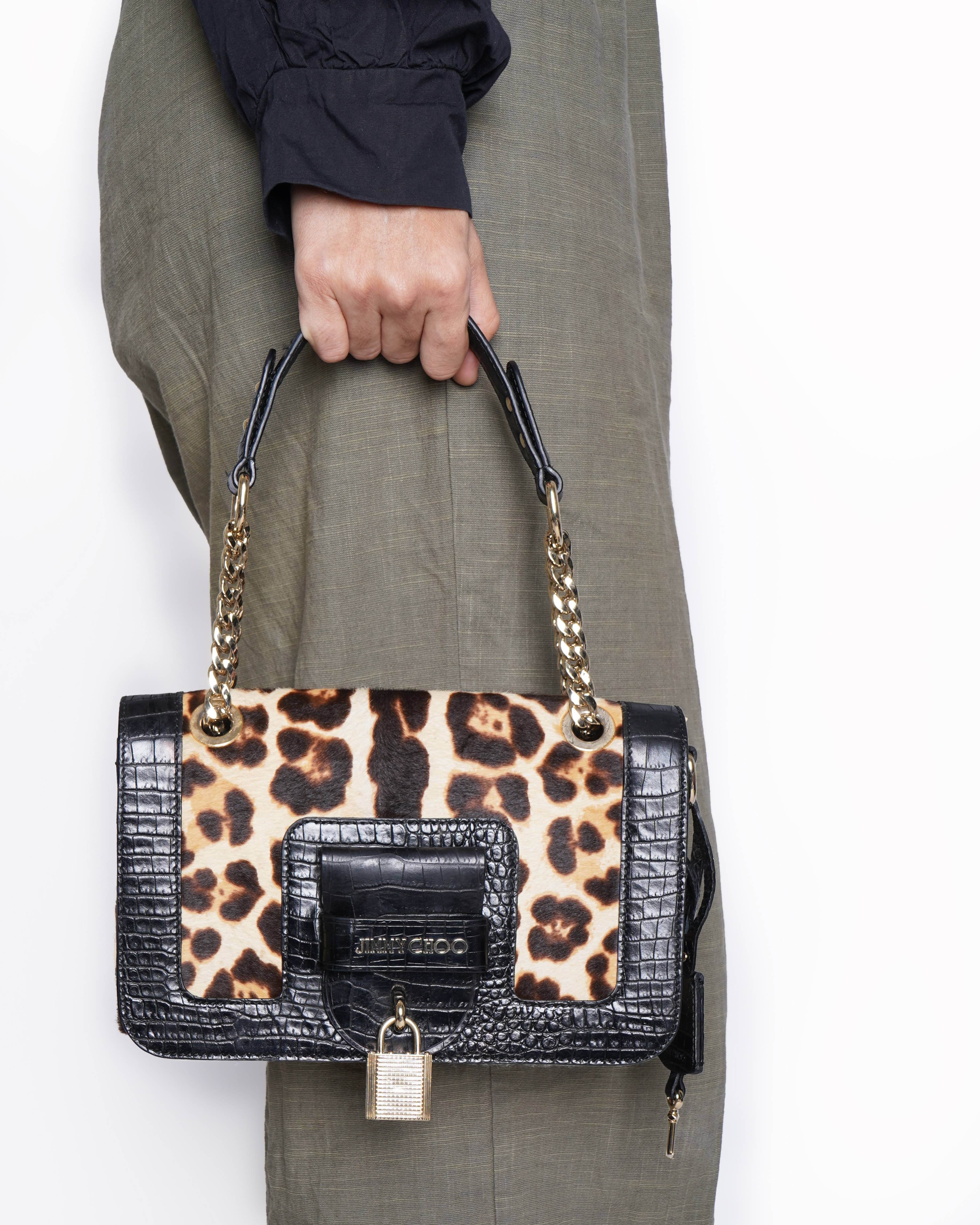 Jimmy choo pony hair shoulder bag