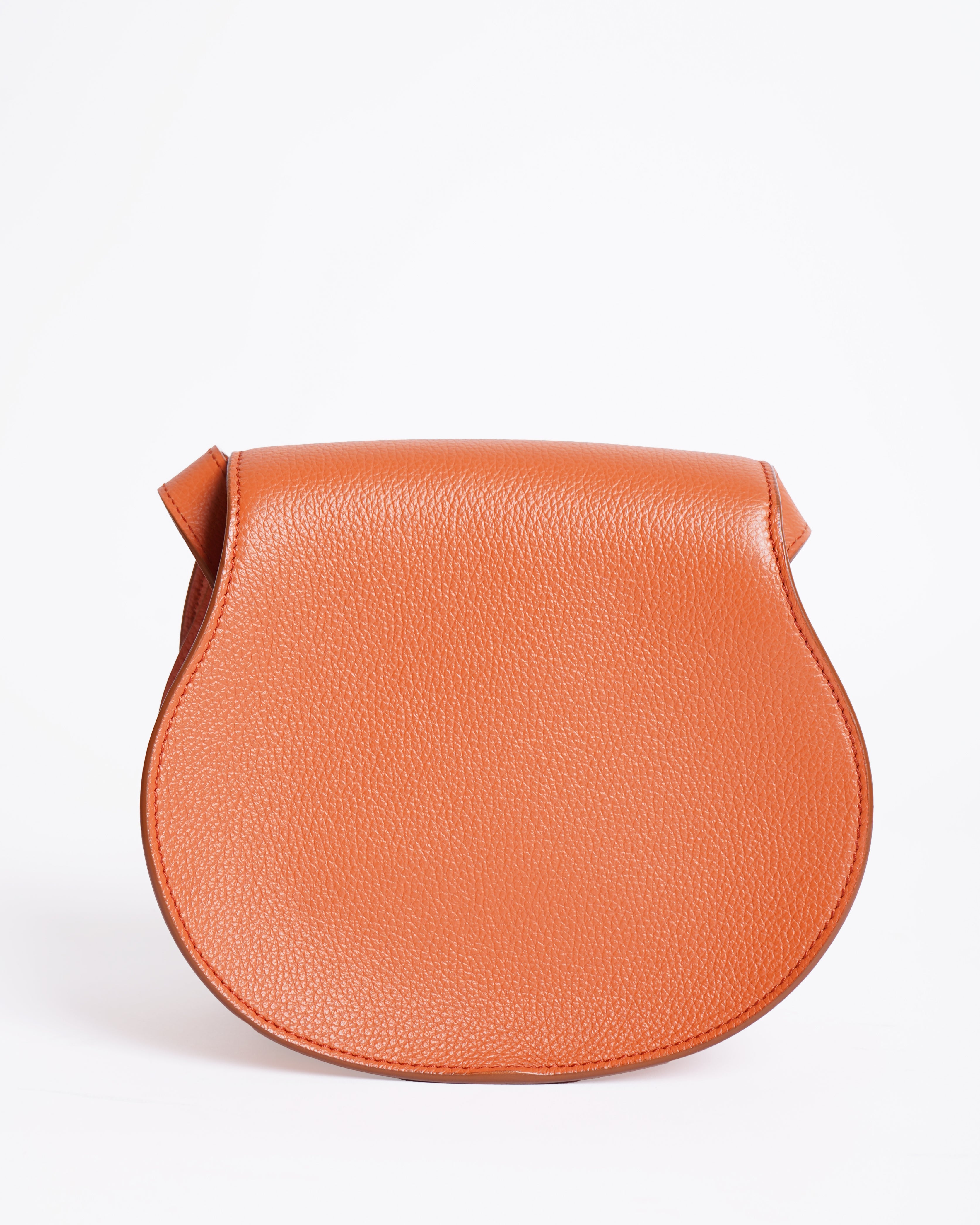 New Chloe Marcie saddle bag grained leather