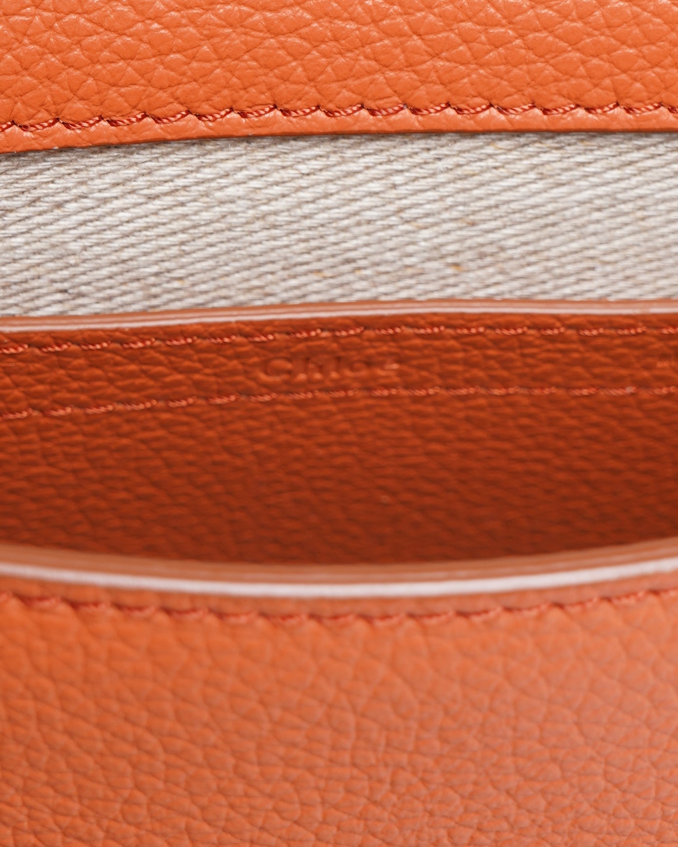 New Chloe Marcie saddle bag grained leather