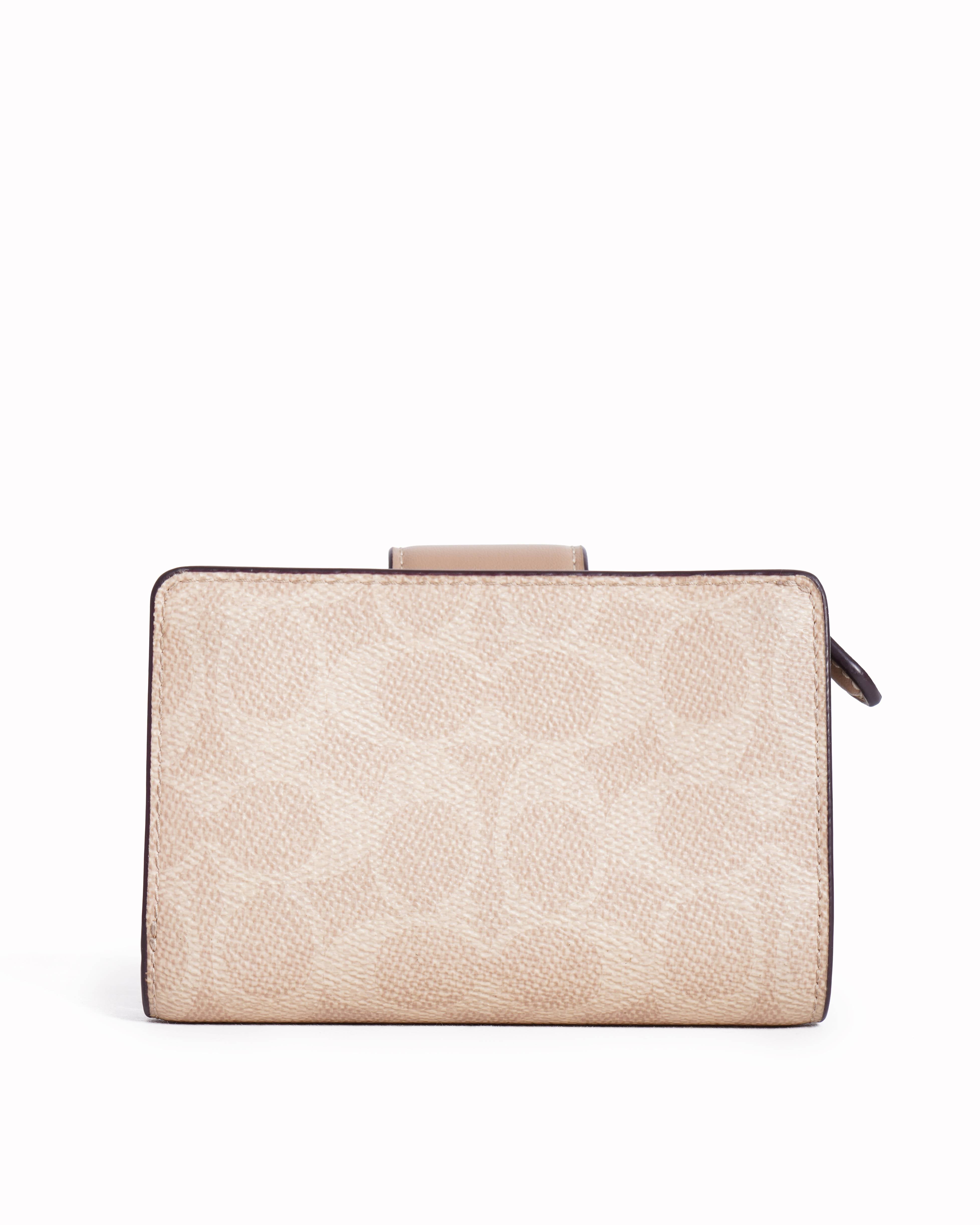 Coach Women's Monogram Wallet In Beige