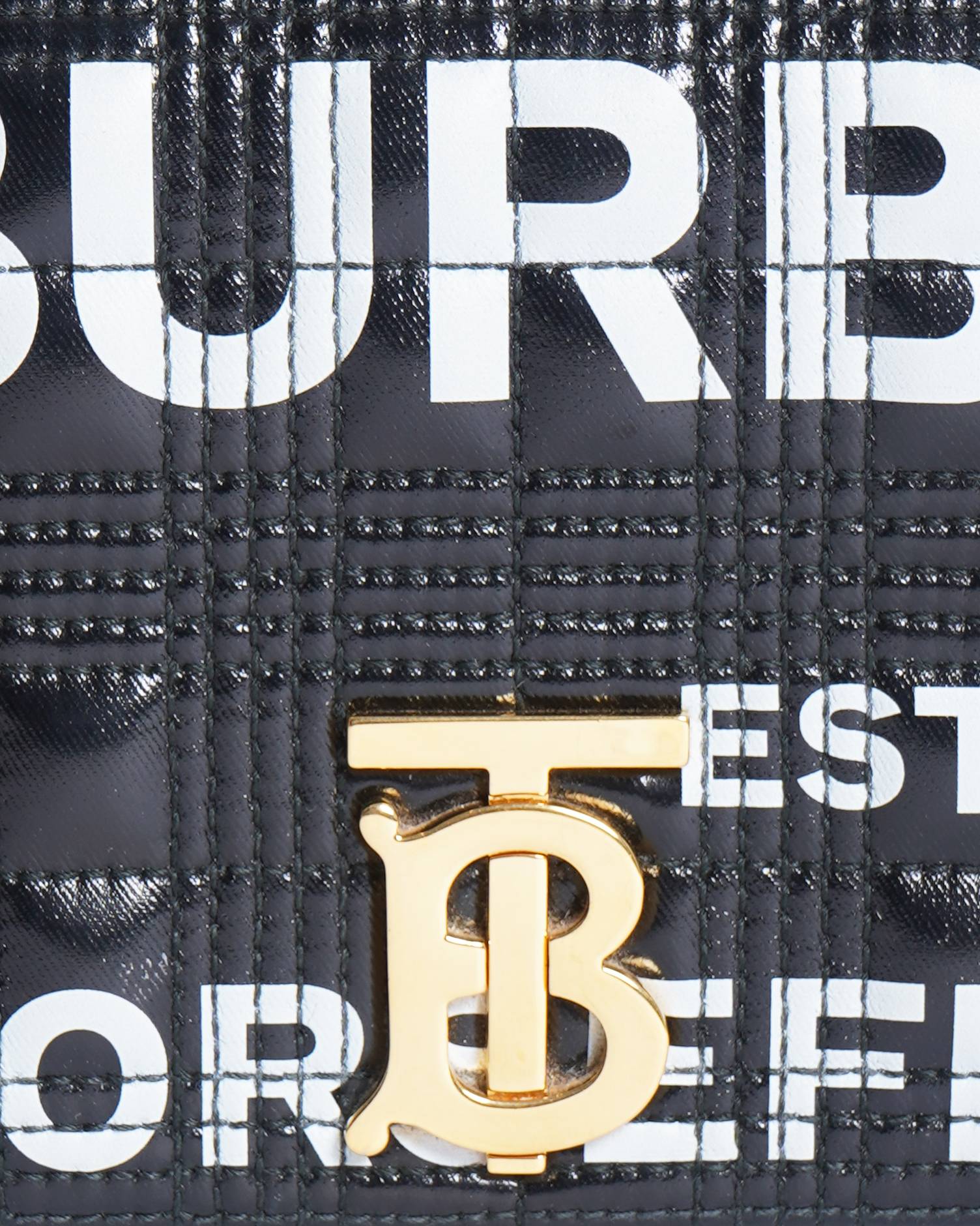 Burberry lola horseferry quilted crossbody bag