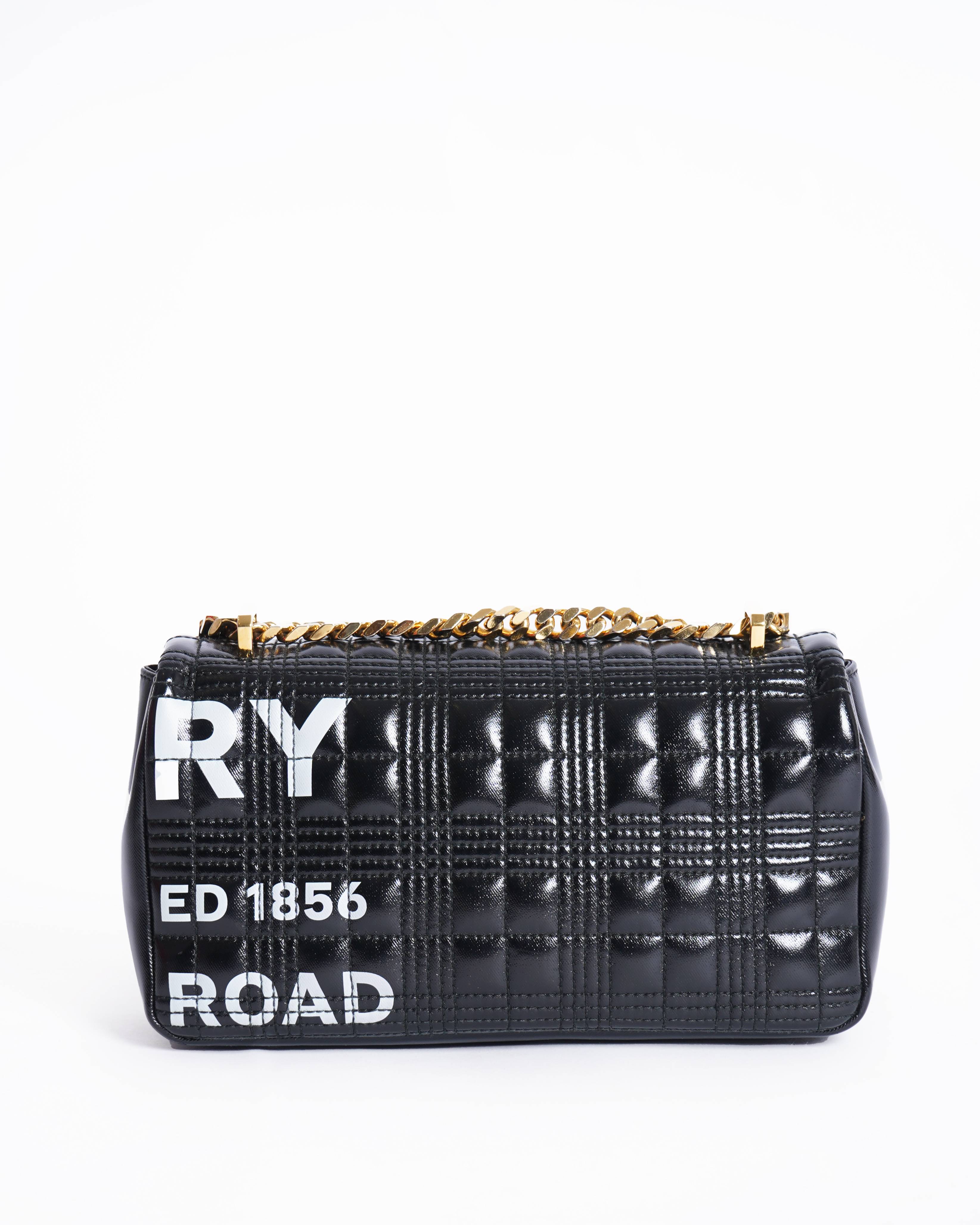 Burberry lola horseferry quilted crossbody bag