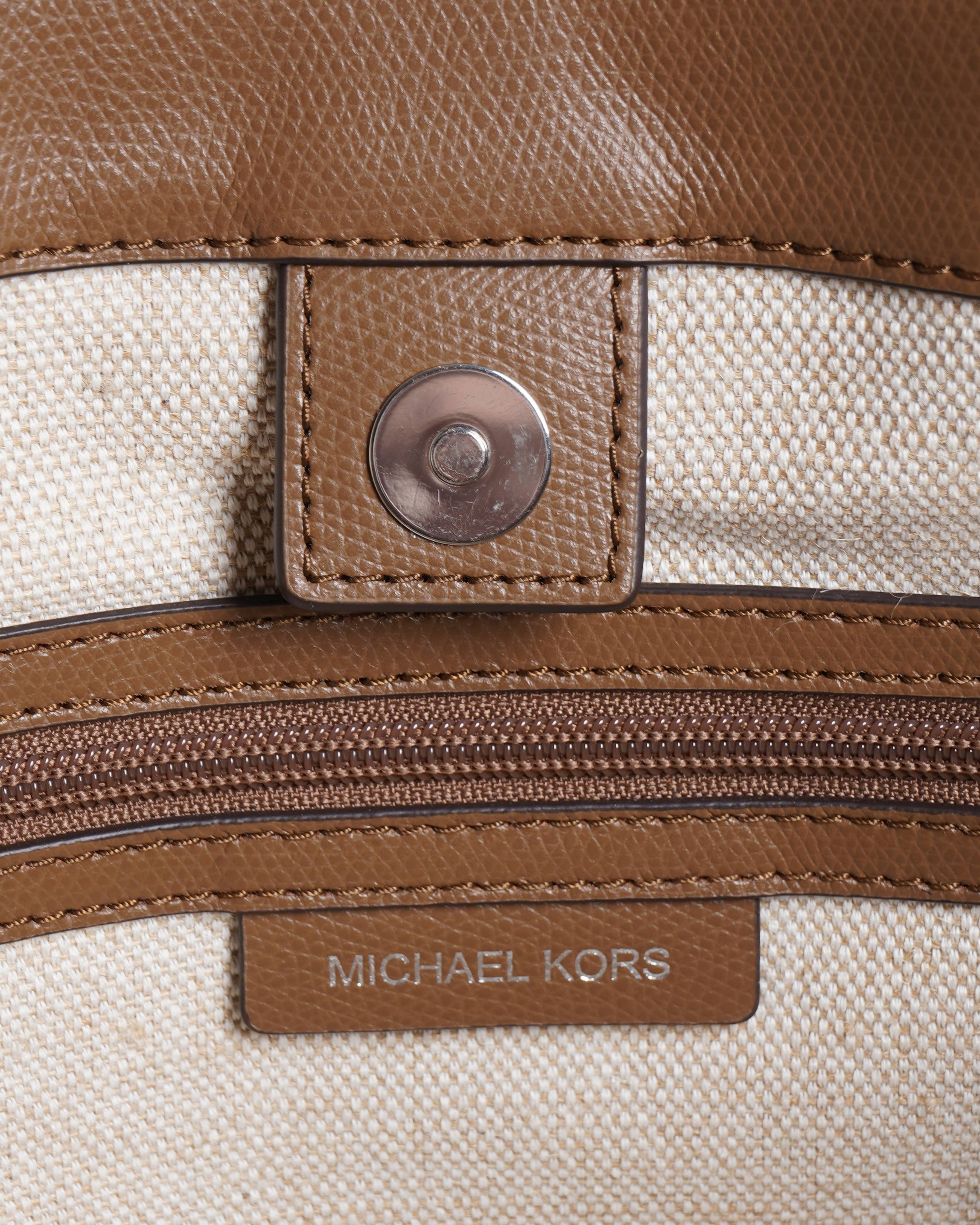 New Michael Kors Taryn Large Leather Tote Bag