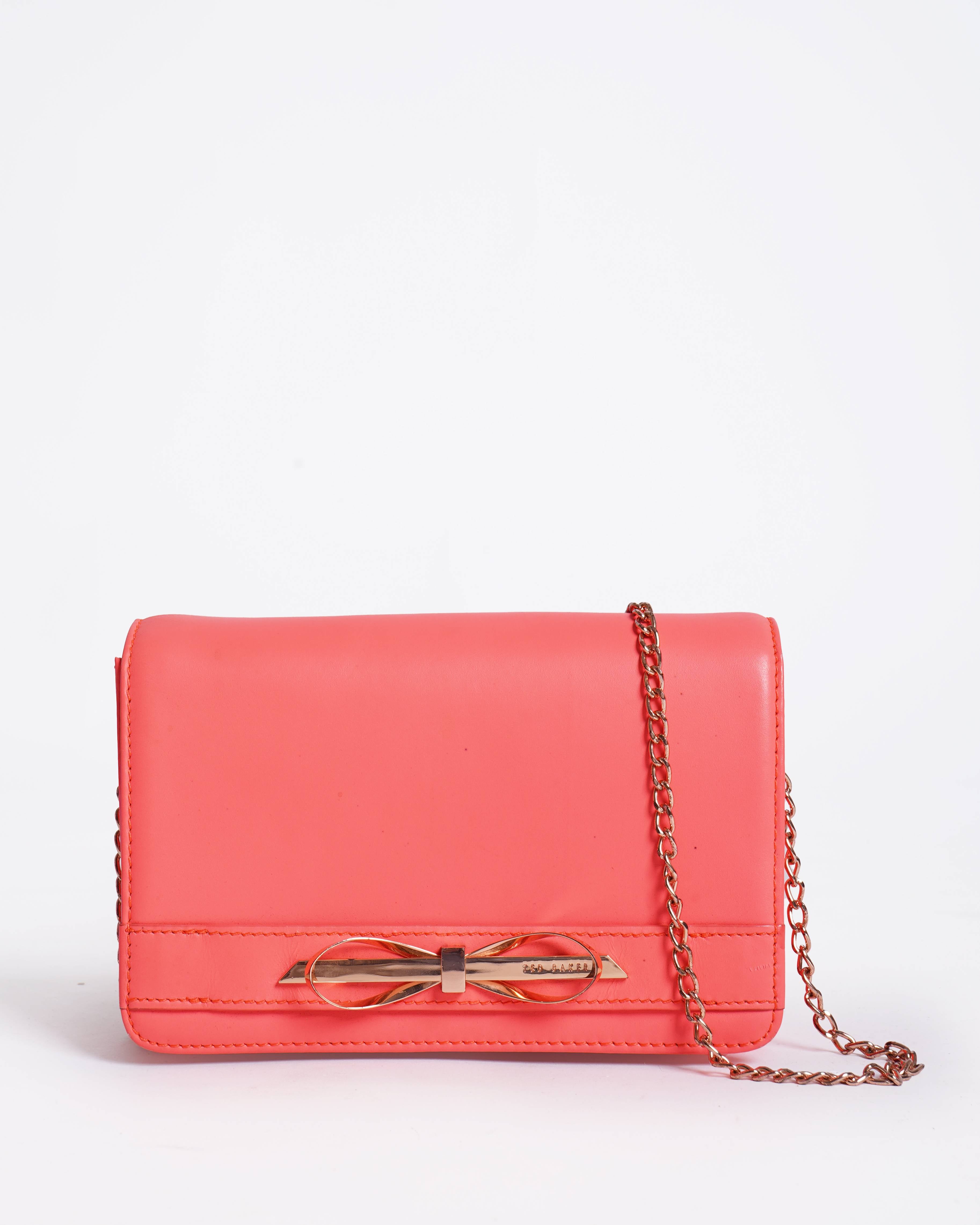 Ted baker wallet on Chain in pink