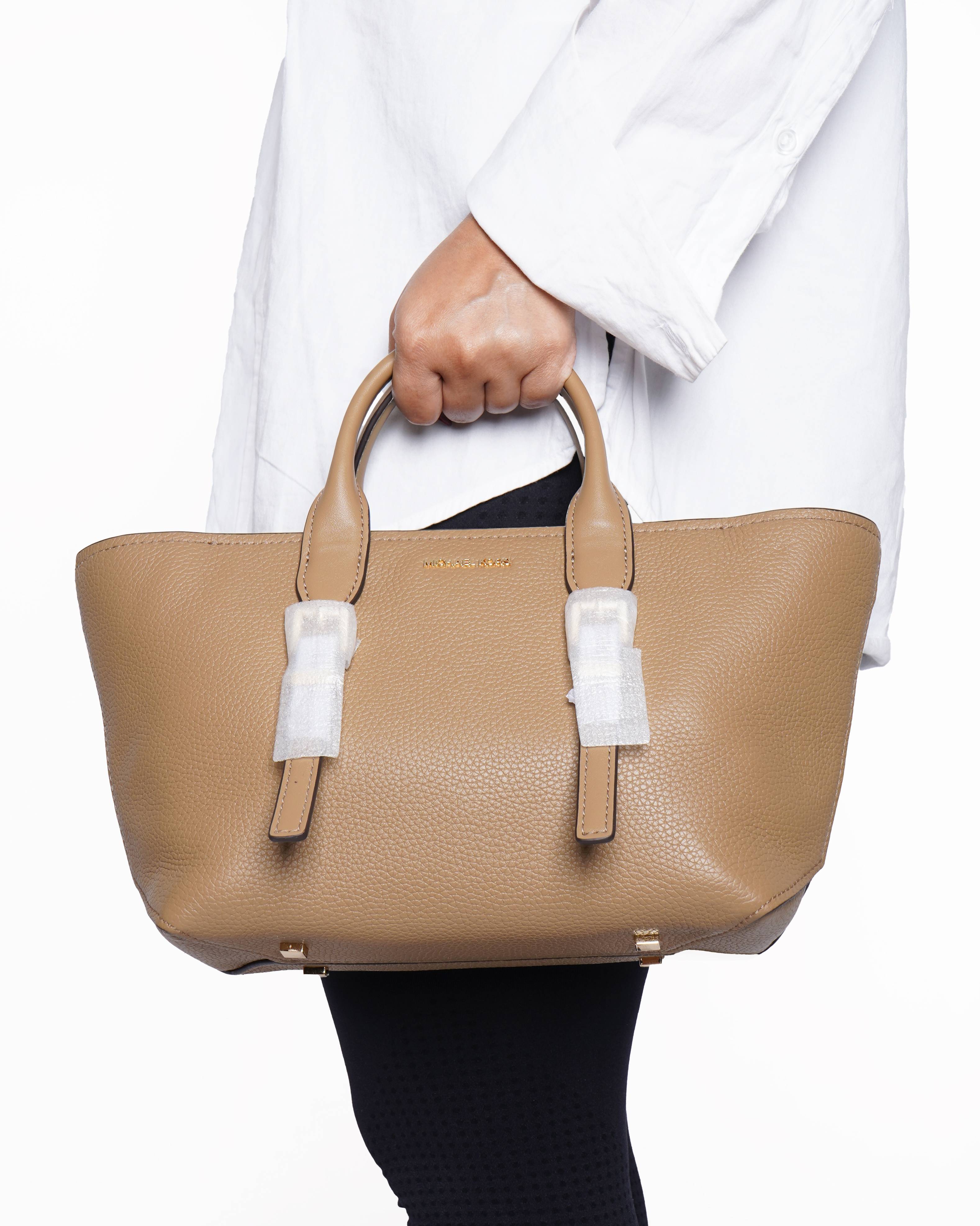 New Michael Kors Beige Small Satchel Bag