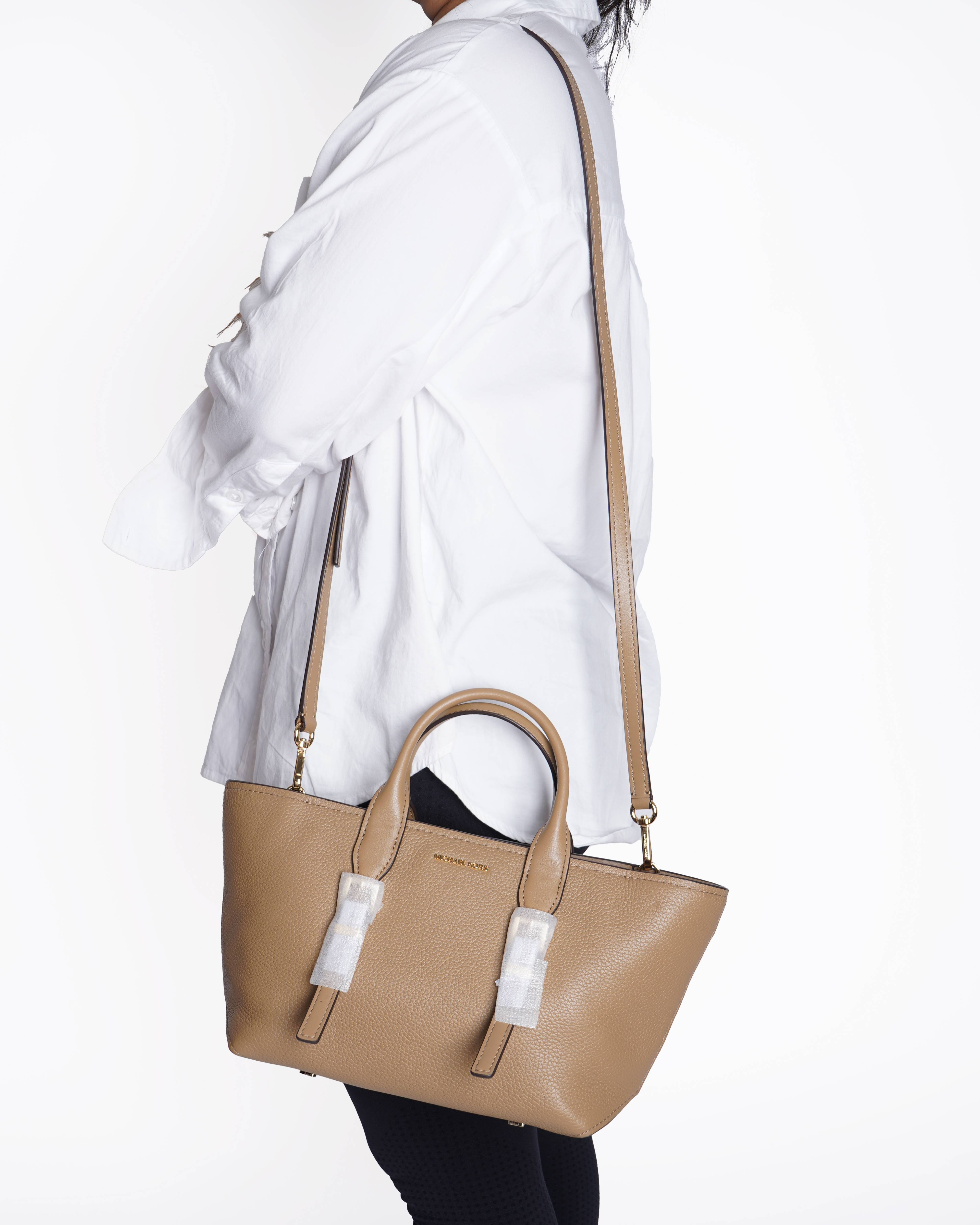 New Michael Kors Beige Small Satchel Bag